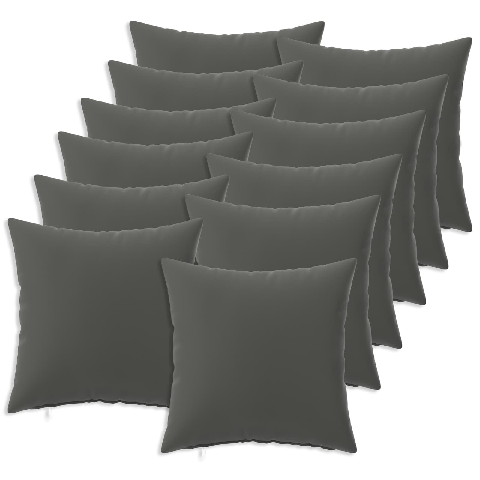 Kussensloop 12 pcs HEERLEN Antraciet 50 x 50 cm Polyester image 1