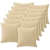 vidaXL Diivanipadi 12 pcs HEERLEN Beež 50 x 50 cm Pol&uuml;ester