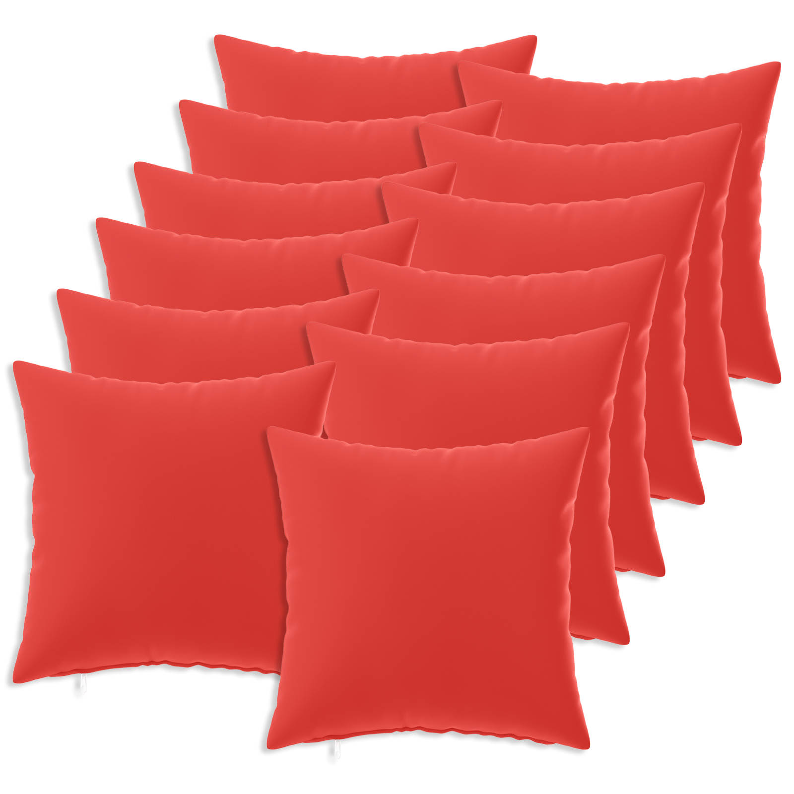 Kussensloop 12 pcs HEERLEN Rood 50 x 50 cm Polyester image 1