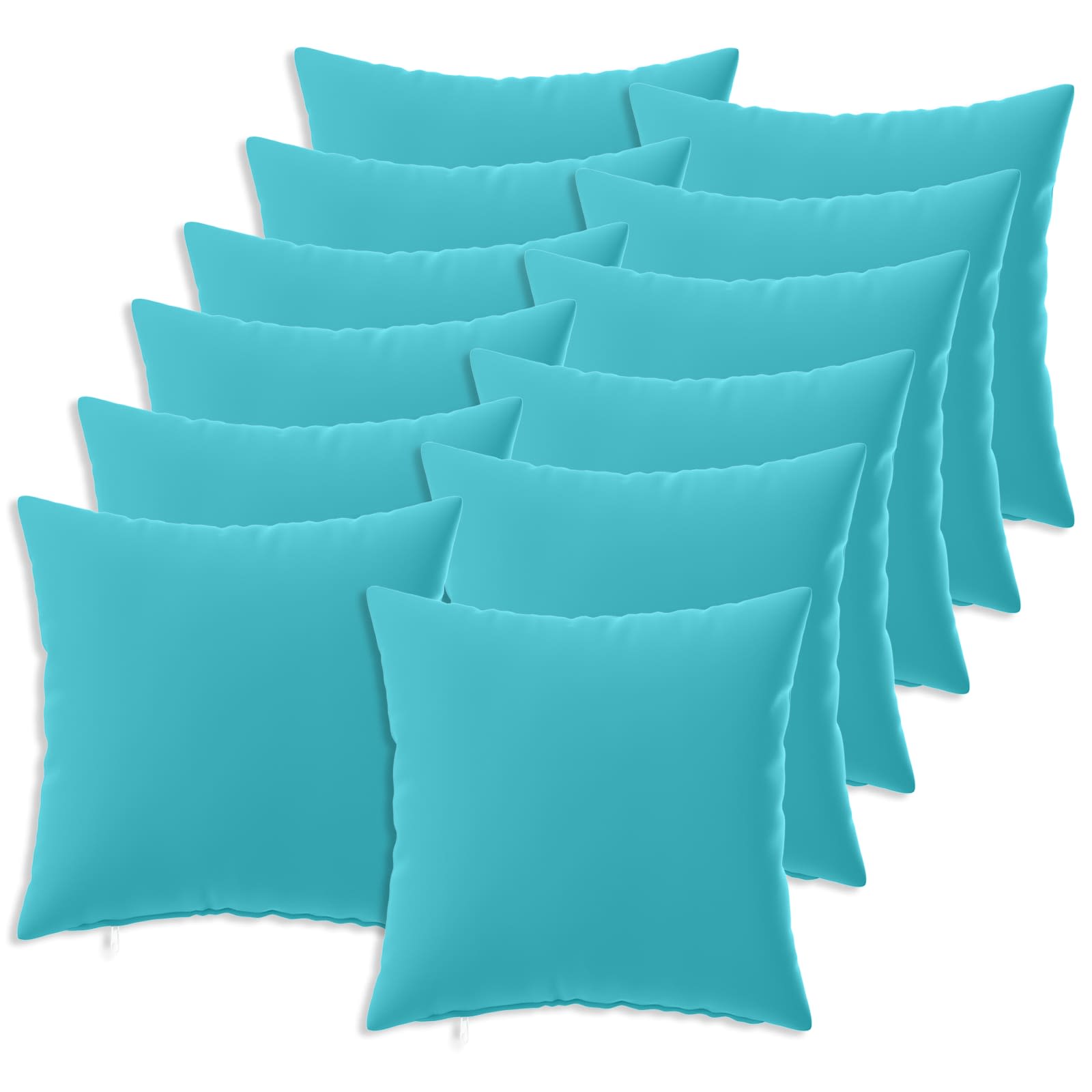 Kussensloop 12 pcs HEERLEN Turquoise 50 x 50 cm Polyester image 1