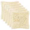 vidaXL Diivanipadi 6 pcs HEERLEN Kreemjas 50 x 50 cm PV Fliis