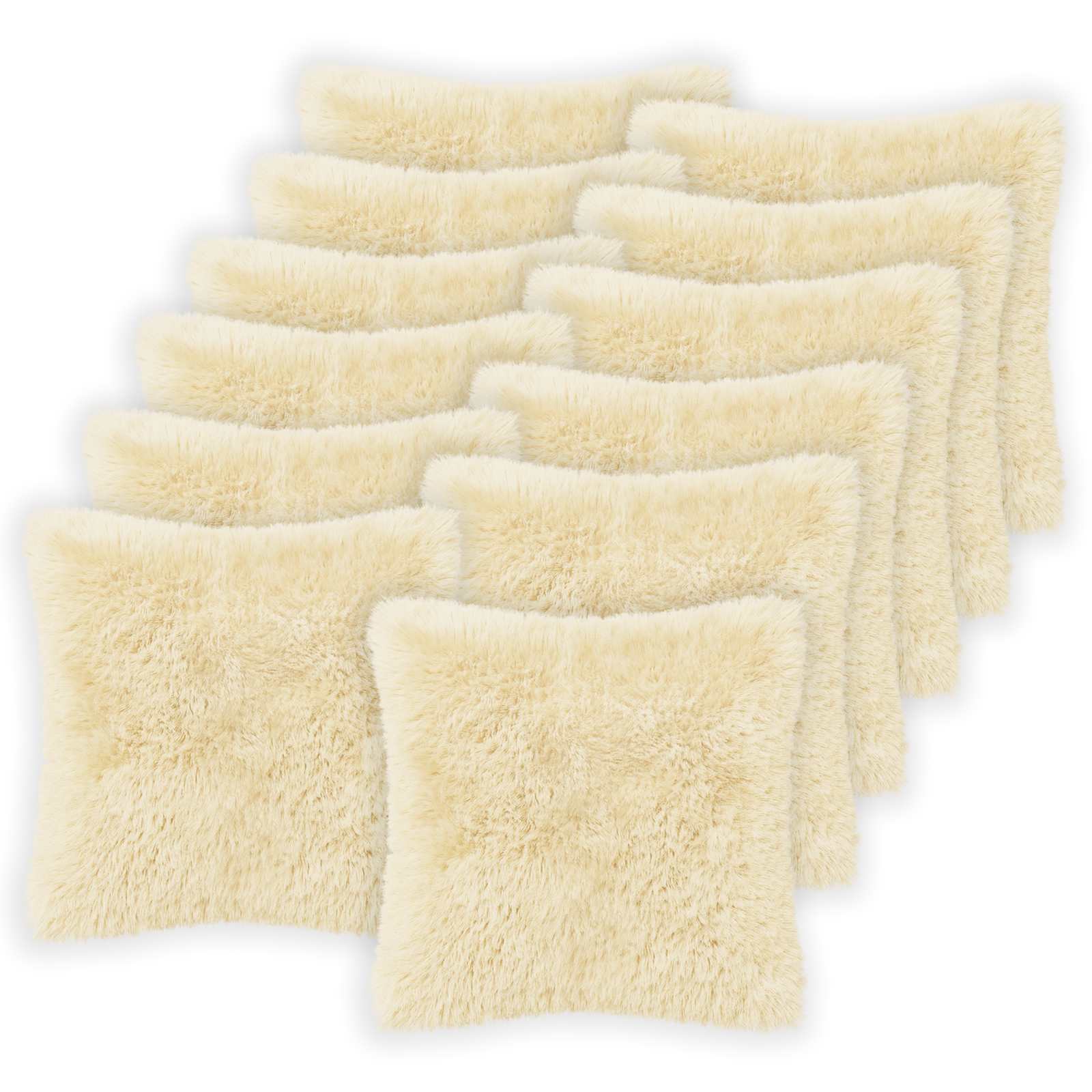 Kussensloop 12 pcs HEERLEN Crèmekleurig 50 x 50 cm PV Fleece image 1