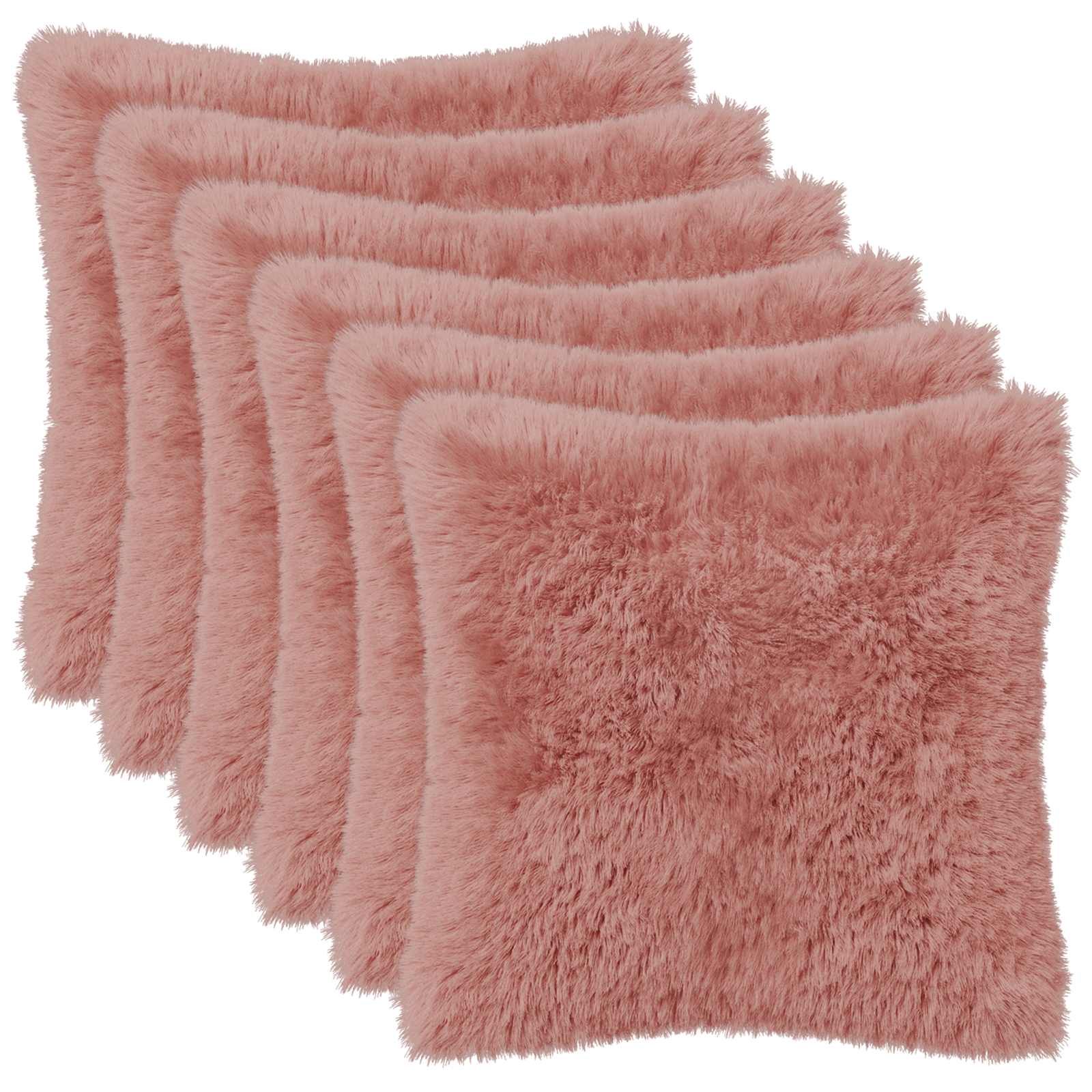Kussensloop 6 pcs HEERLEN Roze 50 x 50 cm PV Fleece image 1