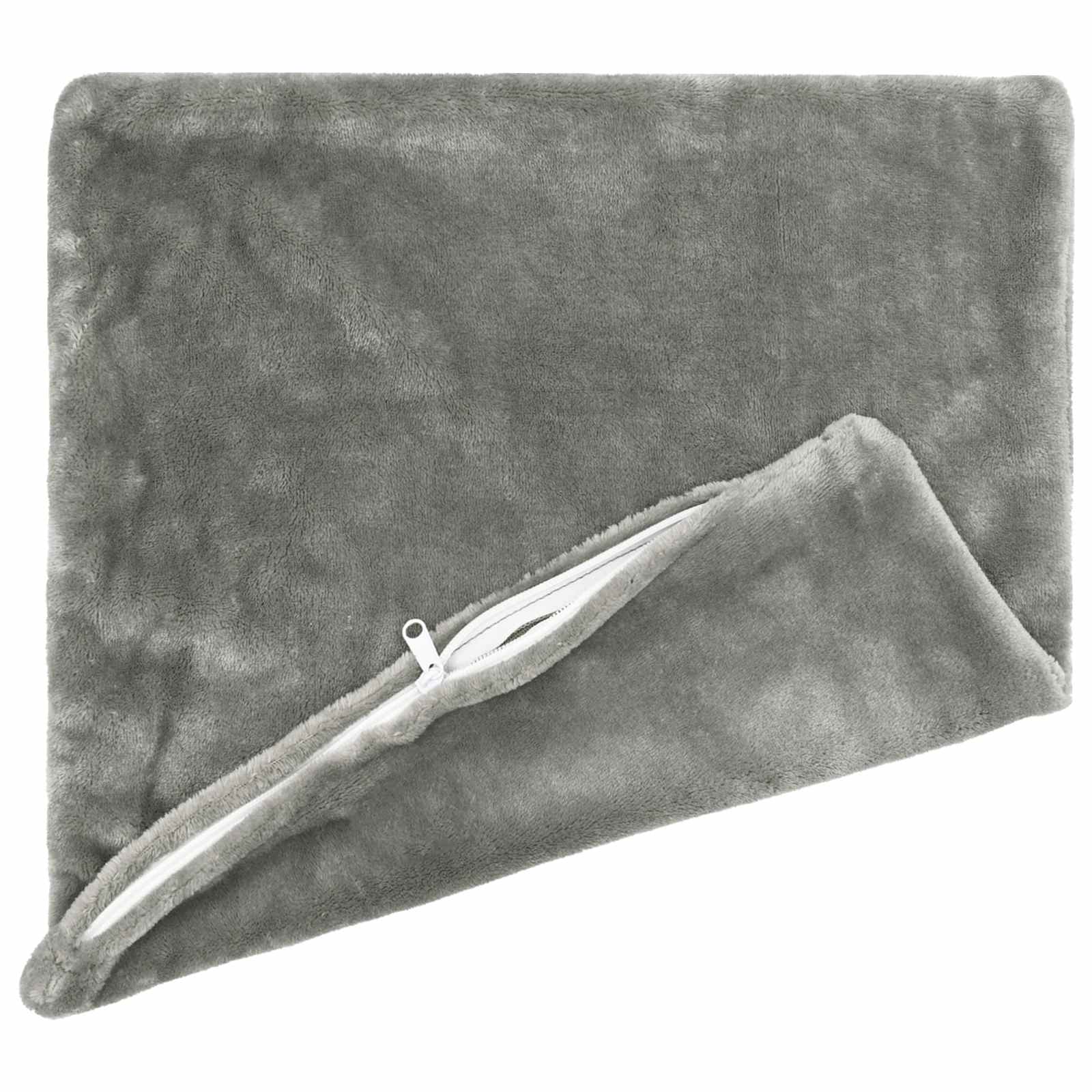 vidaXL Kissenbezug 2 stk. HEERLEN Dunkelgrau 50 x 50 cm Flanell – Bild 4