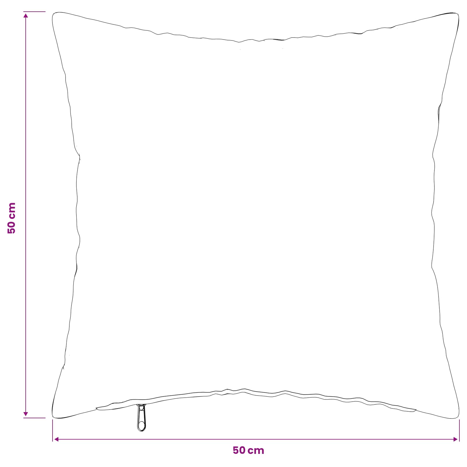 vidaXL Kissenbezug 6 stk. HEERLEN Hellbraun 50 x 50 cm Flanell – Bild 10