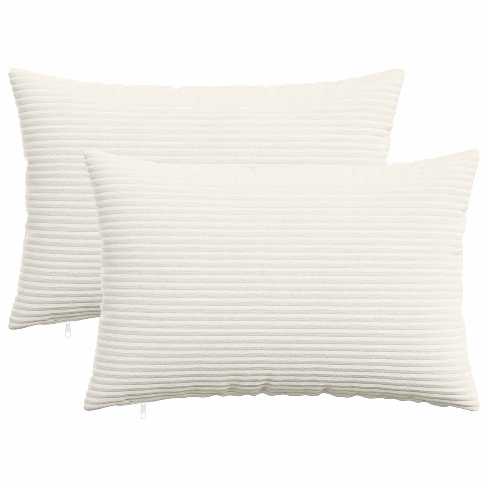 Kussensloop 2 pcs HEERLEN Crèmekleurig 50 x 70 cm corduroy image 1