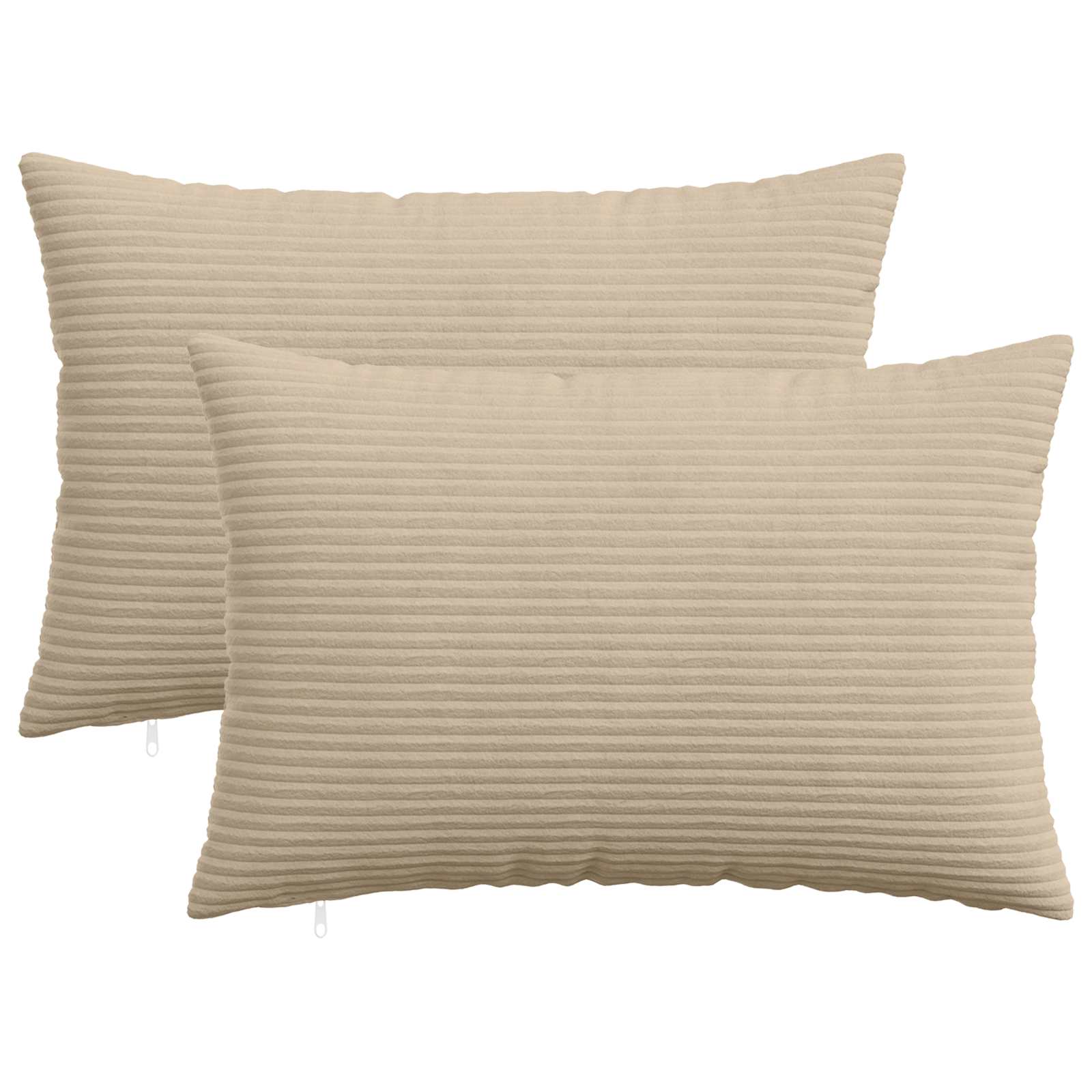 Kussensloop 2 pcs HEERLEN Taupe 50 x 70 cm corduroy image 1