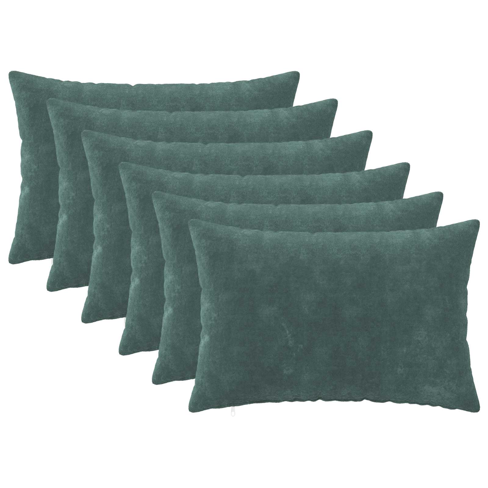 vidaXL Povlak na polštář 6 pcs HEERLEN Mořsky modrá 50 x 70 cm