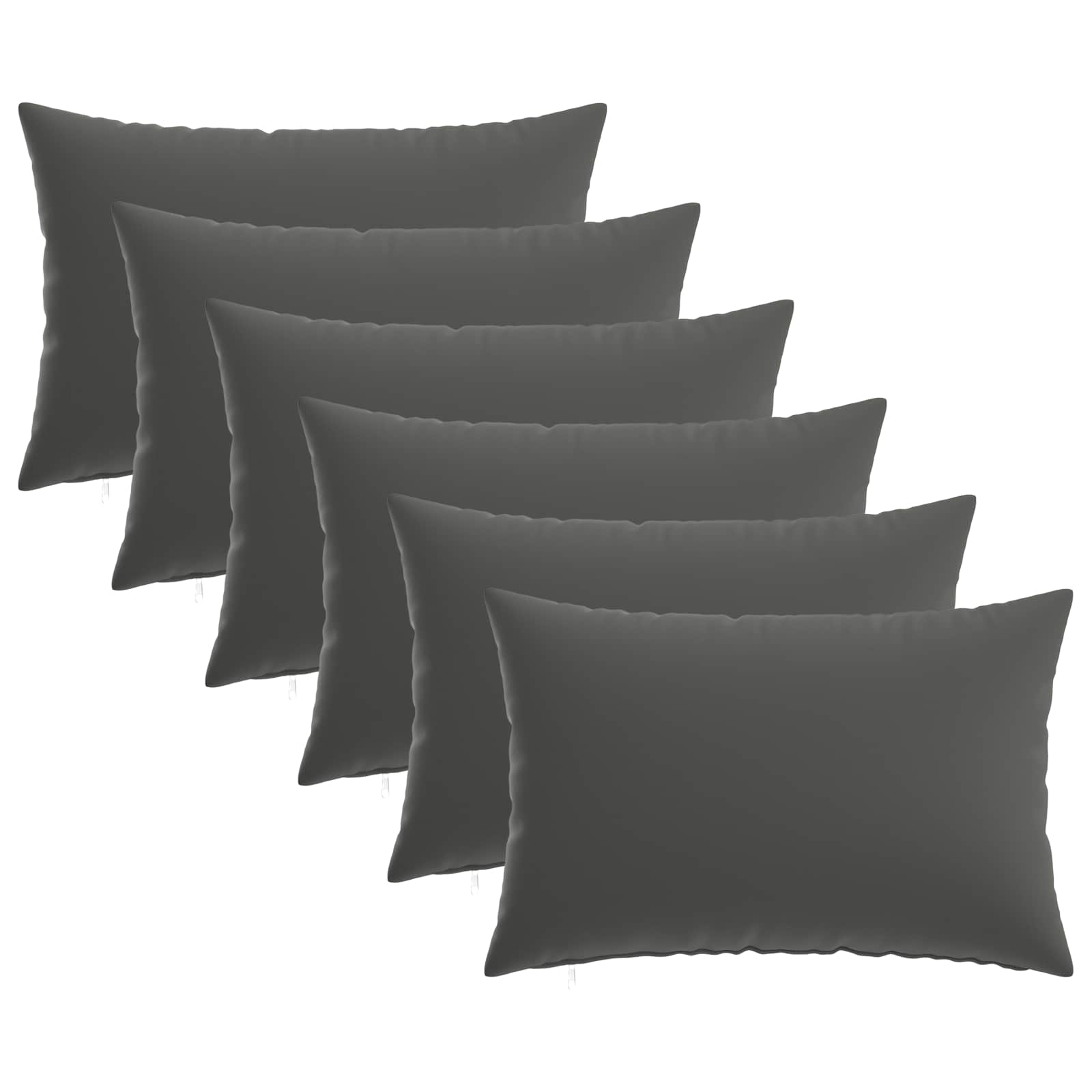 Kussensloop 6 pcs HEERLEN Antraciet 50 x 70 cm Polyester image 1