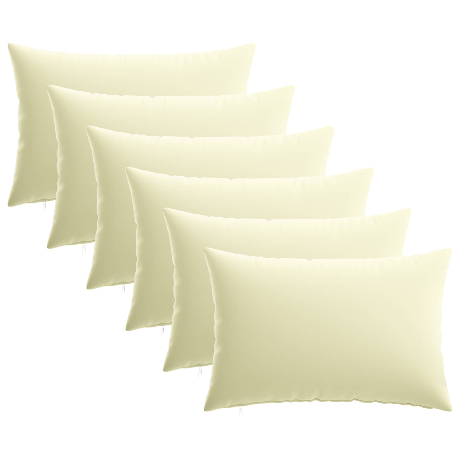 Kussensloop 6 pcs HEERLEN Crèmekleurig 50 x 70 cm Polyester image 1