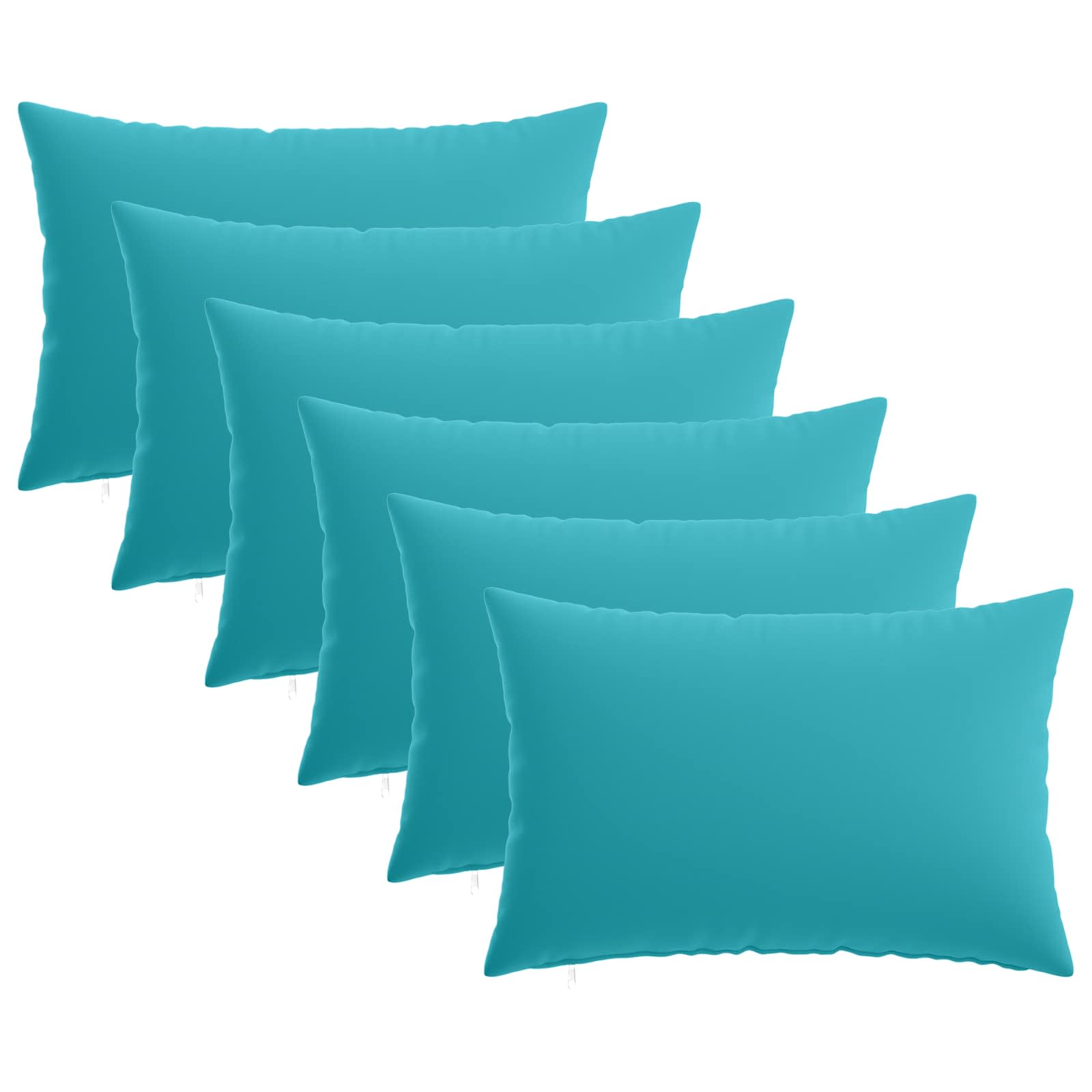 Kussensloop 6 pcs HEERLEN Turquoise 50 x 70 cm Polyester image 1