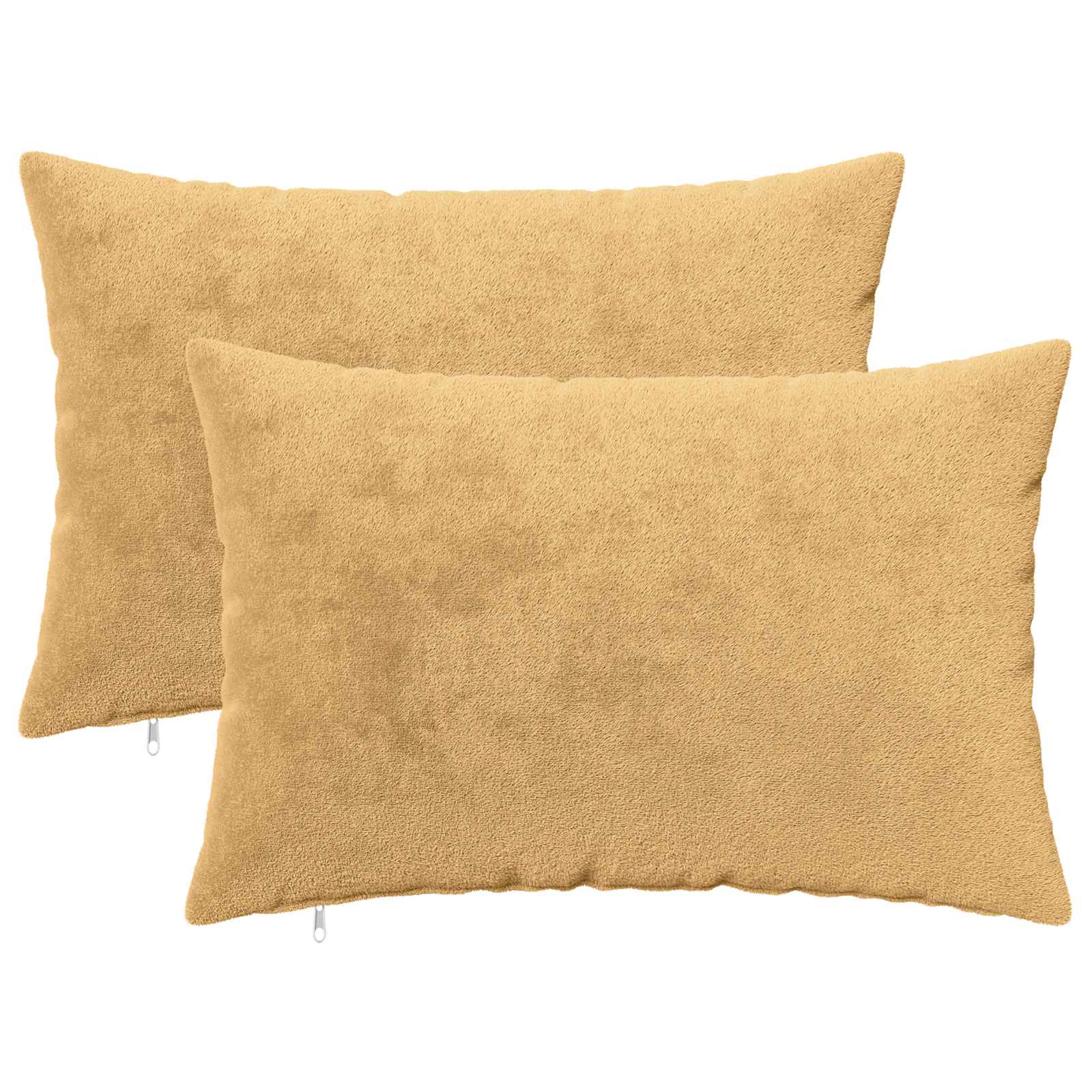 vidaXL Kissenbezug 2 stk. HEERLEN Taupe 50 x 70 cm Flanell – Bild 2