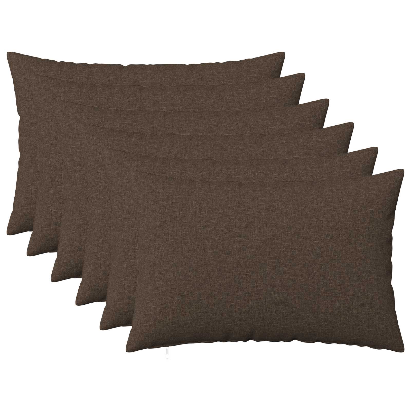 Kussensloop 6 st HEERLEN Taupe 50 x 75 cm Stof image 1