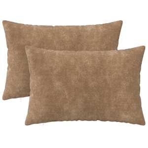 vidaXL Diivanipadi 2 pcs HEERLEN Pruunikashall 50 x 75 cm Mikrofliis