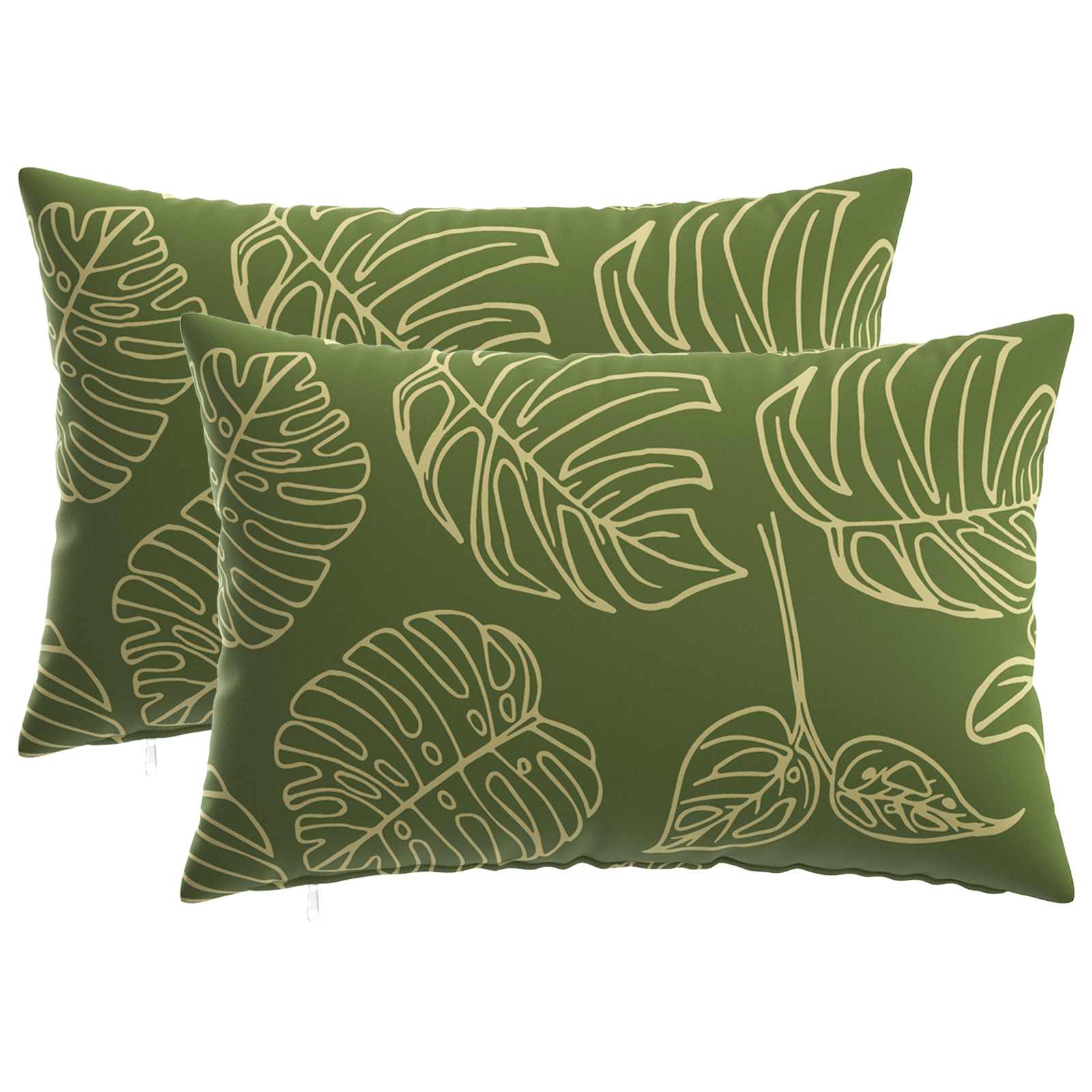 Kussensloop 2 pcs HEERLEN Bladontwerp 50 x 75 cm Polyester image 1
