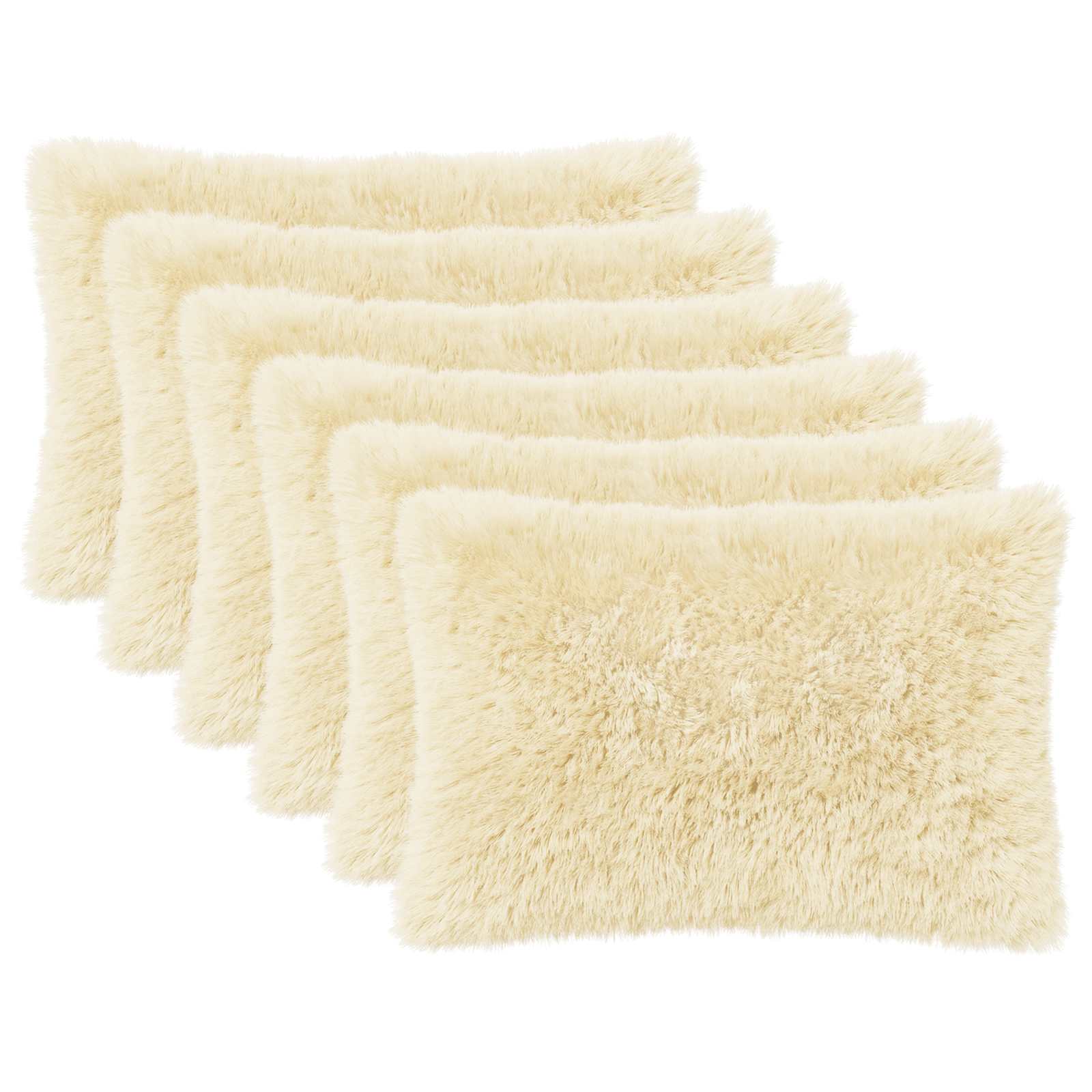 Kussensloop 6 pcs HEERLEN Crèmekleurig 50 x 75 cm PV Fleece image 1