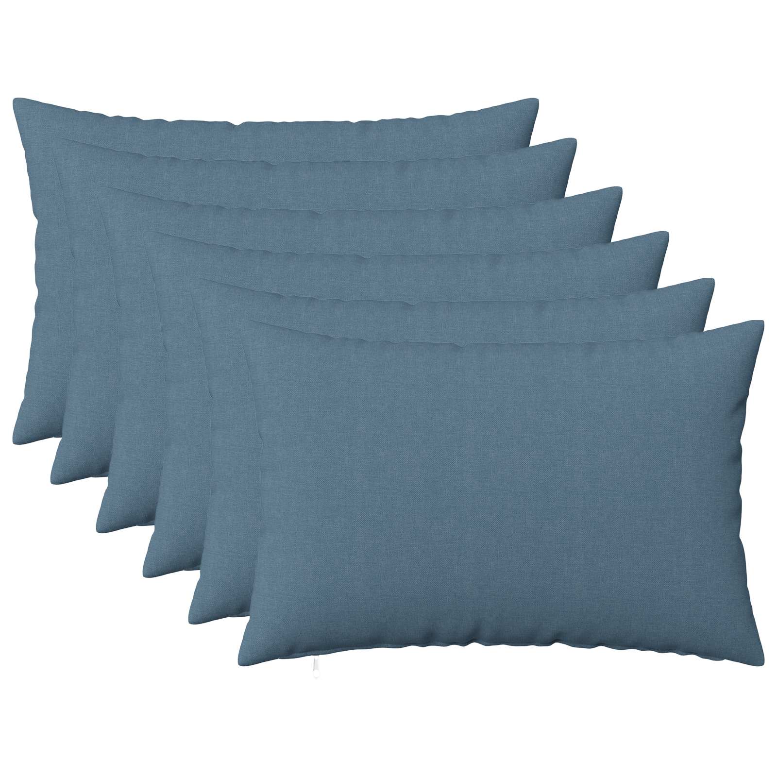 Kussensloop 6 st HEERLEN Jeans Blauw 50 x 80 cm Stof image 1