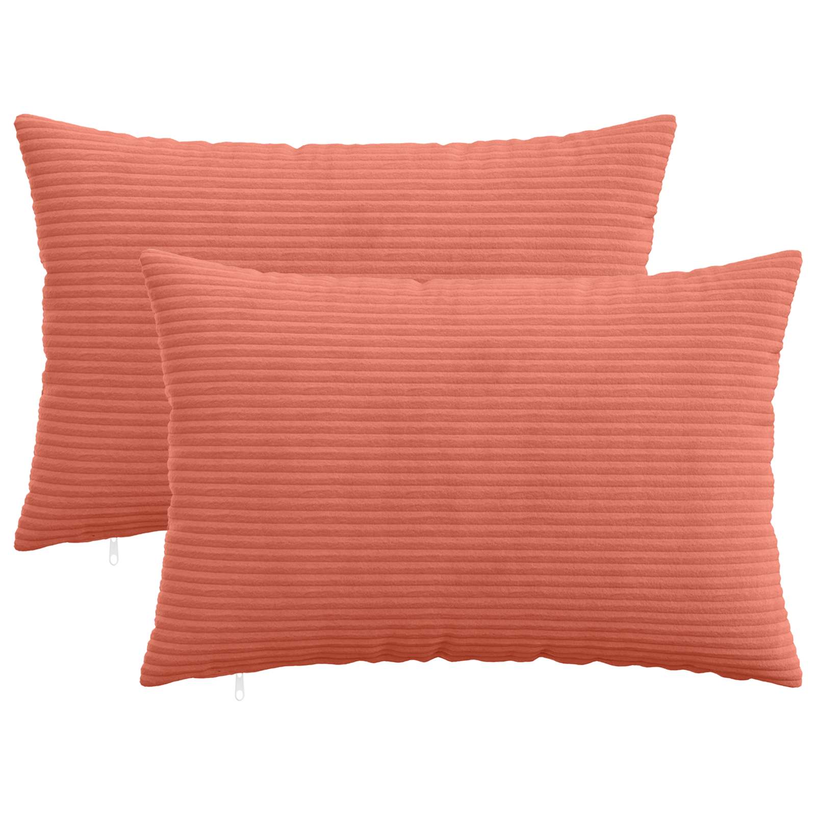 Kussensloop 2 pcs HEERLEN Rood-oranje 50 x 80 cm corduroy image 1