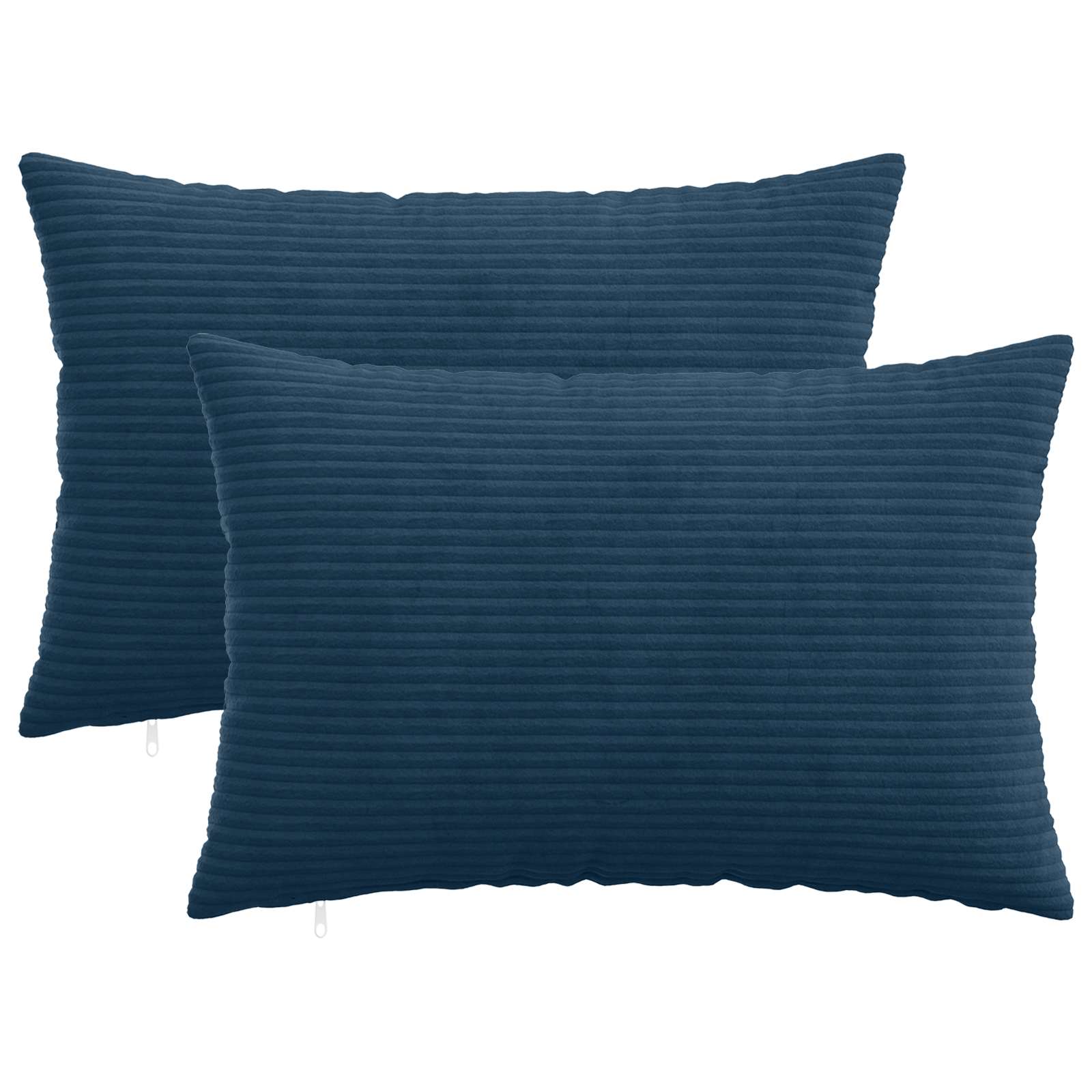 Kussensloop 2 pcs HEERLEN Marineblauw 50 x 80 cm corduroy image 1