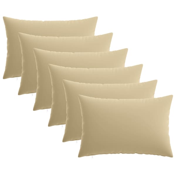 vidaXL Diivanipadi 6 pcs HEERLEN Beež 50 x 80 cm Pol&uuml;ester