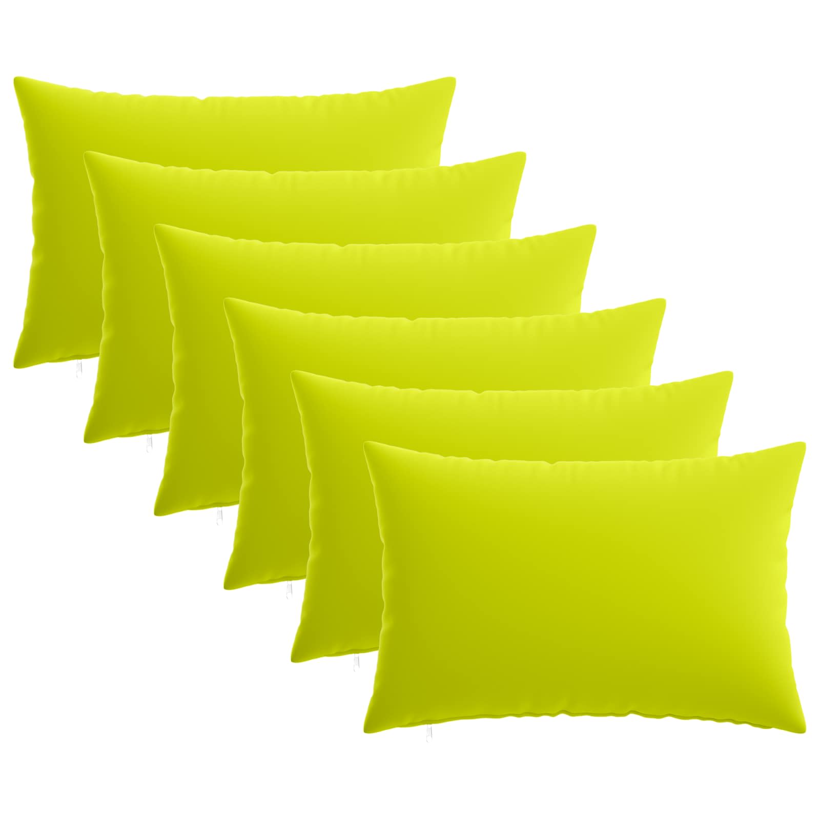 Kussensloop 6 pcs HEERLEN Helder groen 50 x 80 cm Polyester image 1