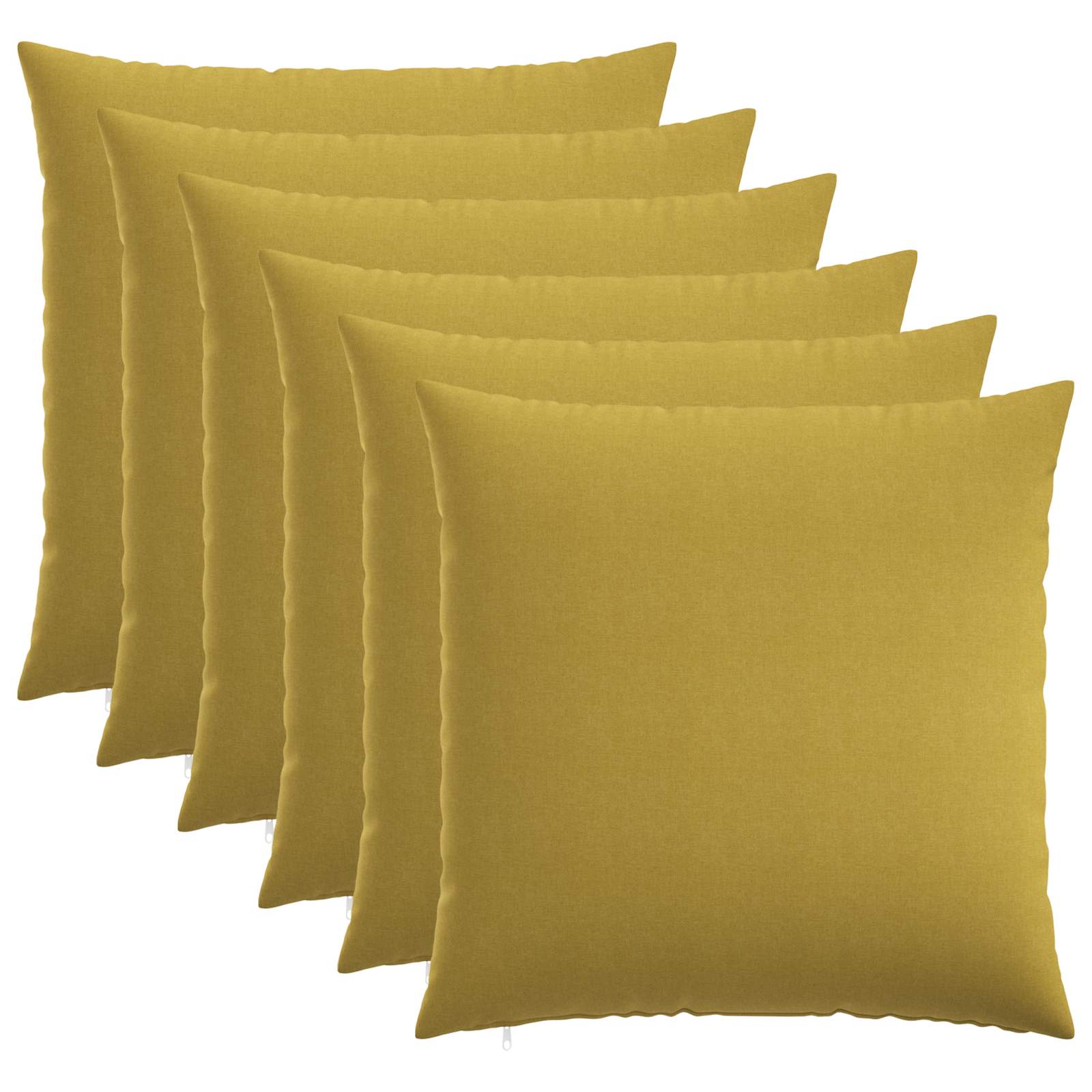 vidaXL Povlak na polštář 6 ks HEERLEN Světlá zelená 55 x 55 cm Textil