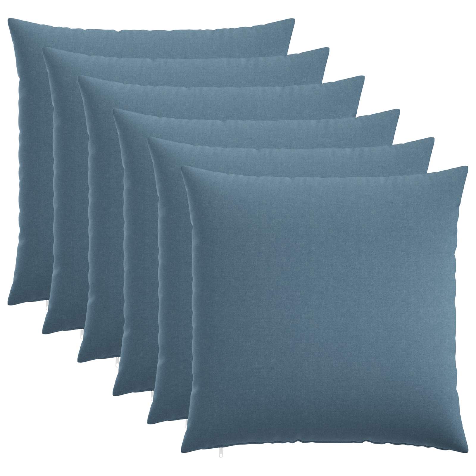 Kussensloop 6 st HEERLEN Jeans Blauw 55 x 55 cm Stof image 1