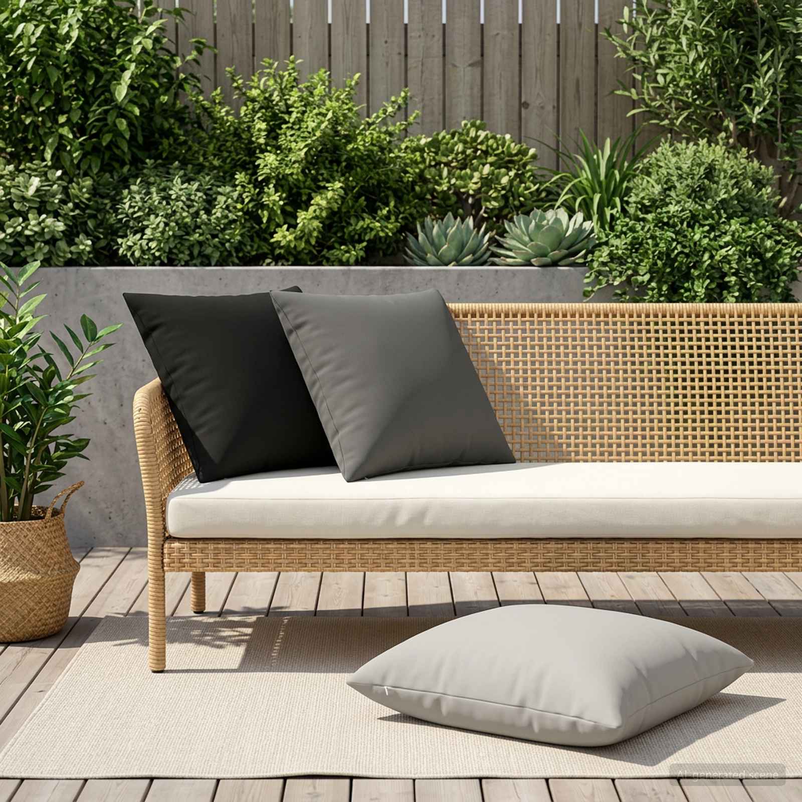 vidaXL Калъфка за възглавница 2 pcs HEERLEN Черно 60 x 60 cm Полиестер