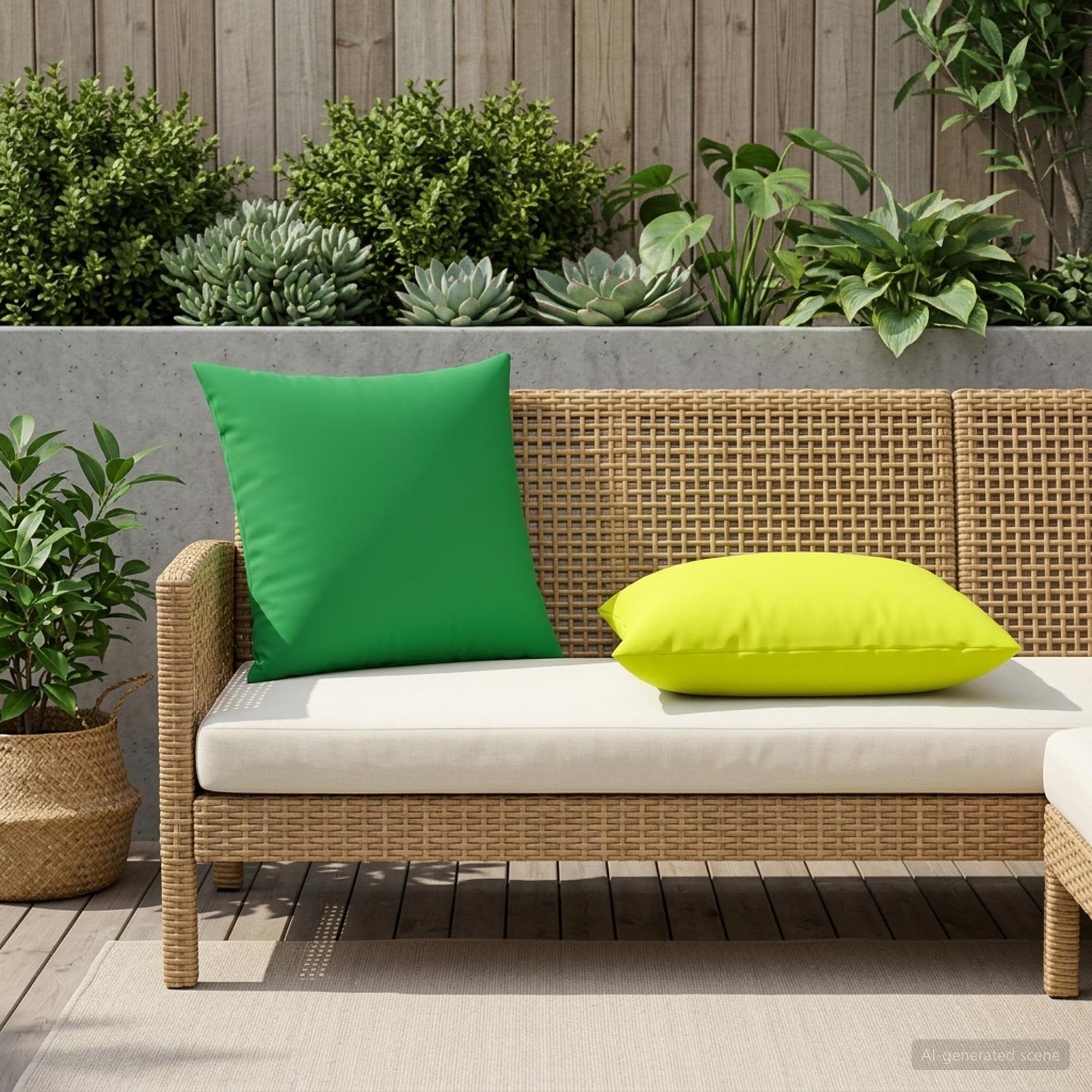 vidaXL Pudebetræk 6 pcs HEERLEN Lys grøn 60 x 60 cm Polyester