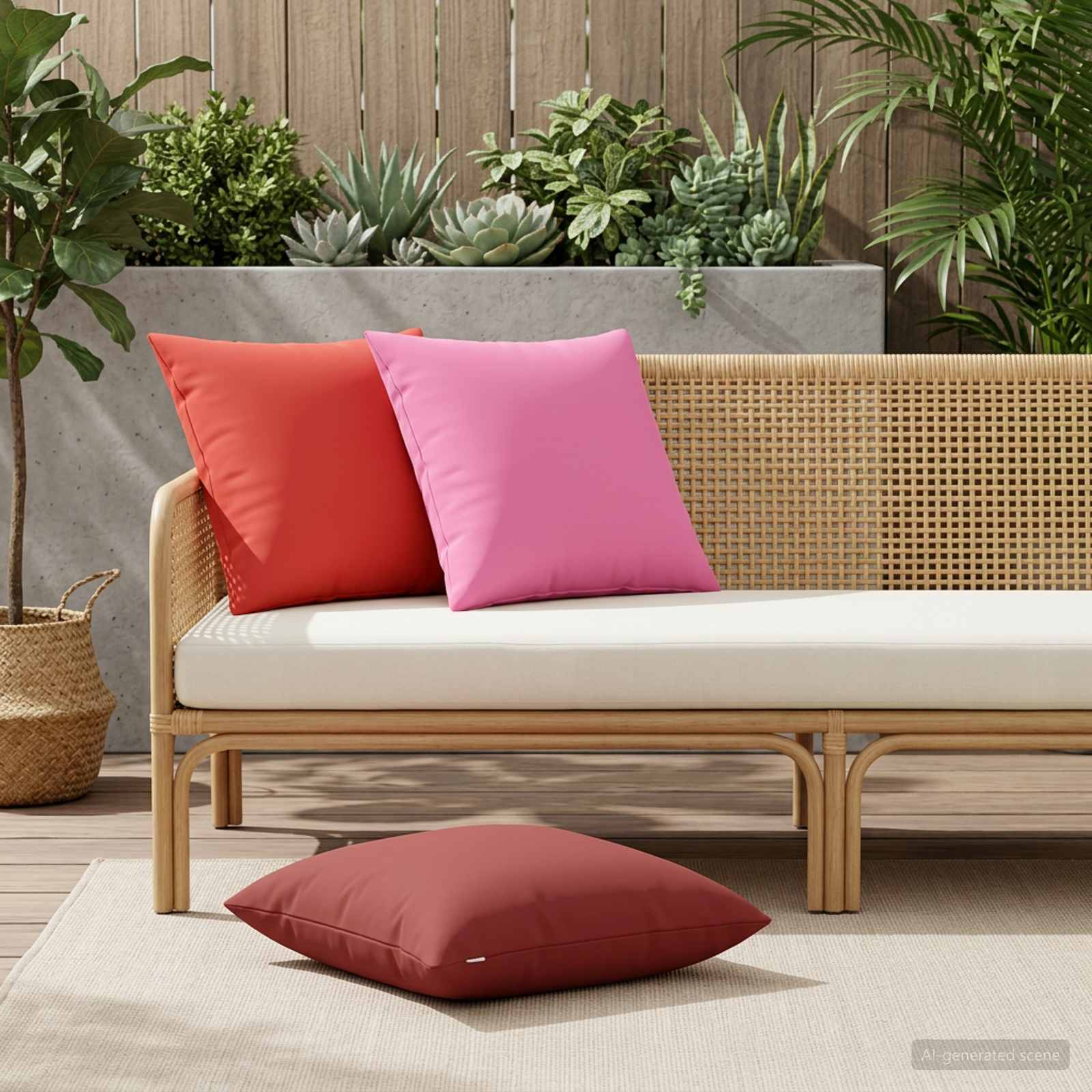 vidaXL Pudebetræk 6 pcs HEERLEN Lyserød 60 x 60 cm Polyester