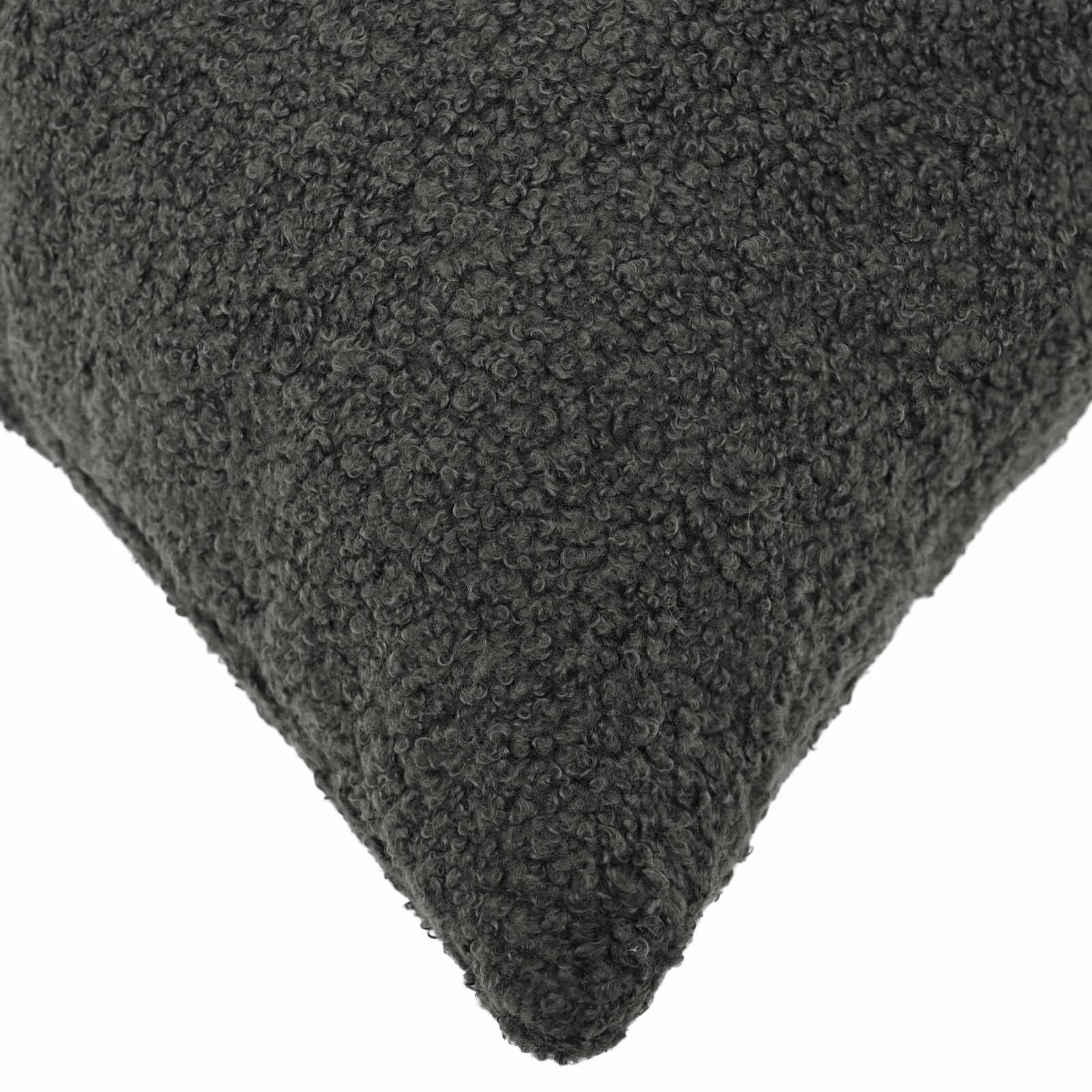 Kussensloop 2 pcs HEERLEN Donkergrijs 60 x 60 cm Bouclé image 4