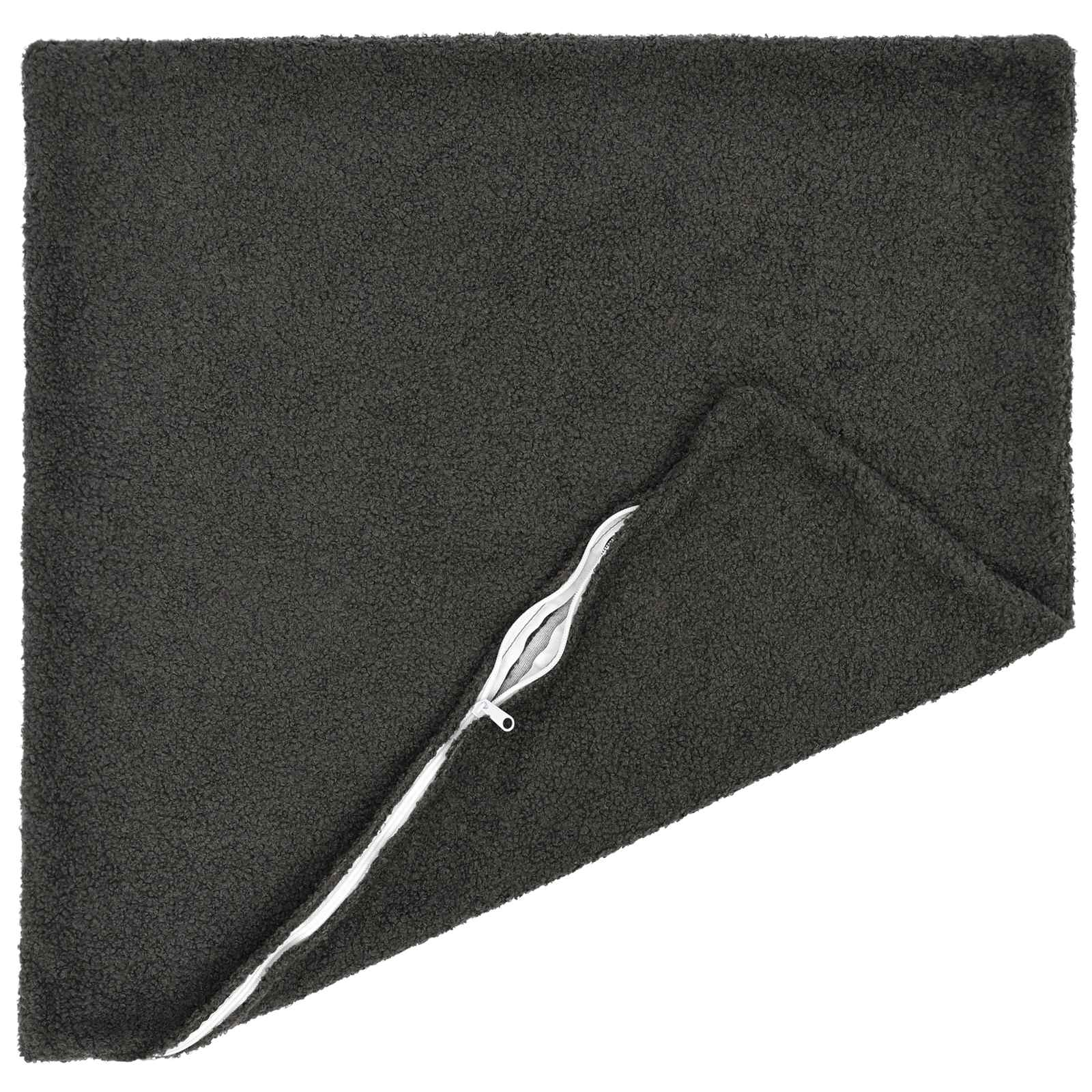 Kussensloop 2 pcs HEERLEN Donkergrijs 60 x 60 cm Bouclé image 3