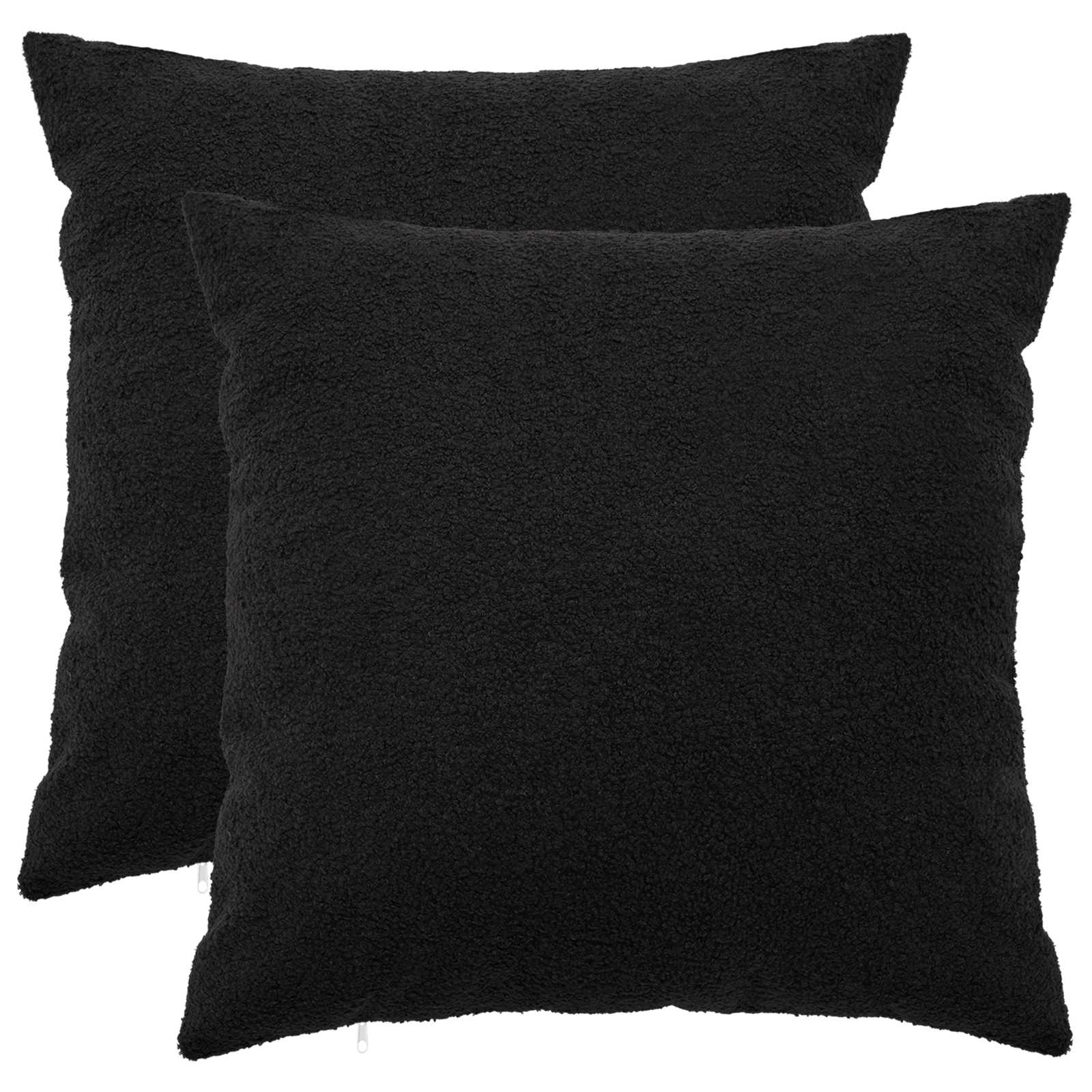 Kussensloop 2 pcs HEERLEN Zwart 60 x 60 cm Bouclé image 1