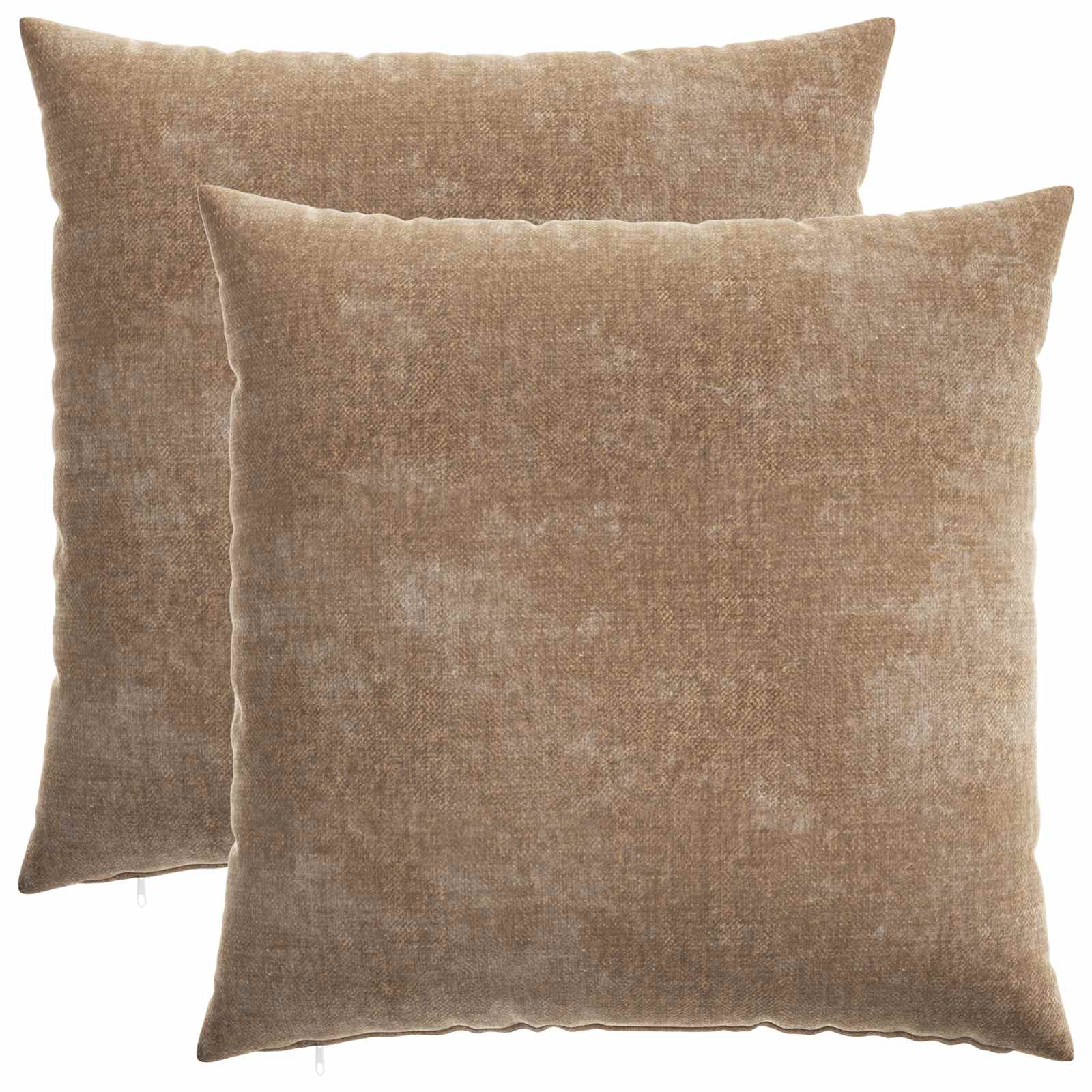 vidaXL Kissenbezug 2 stk. HEERLEN Braun 60 x 60 cm Chenille-Stoff – Bild 2