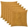 vidaXL Diivanipadi 6 pcs HEERLEN Kollane 60 x 60 cm Mikrofliis