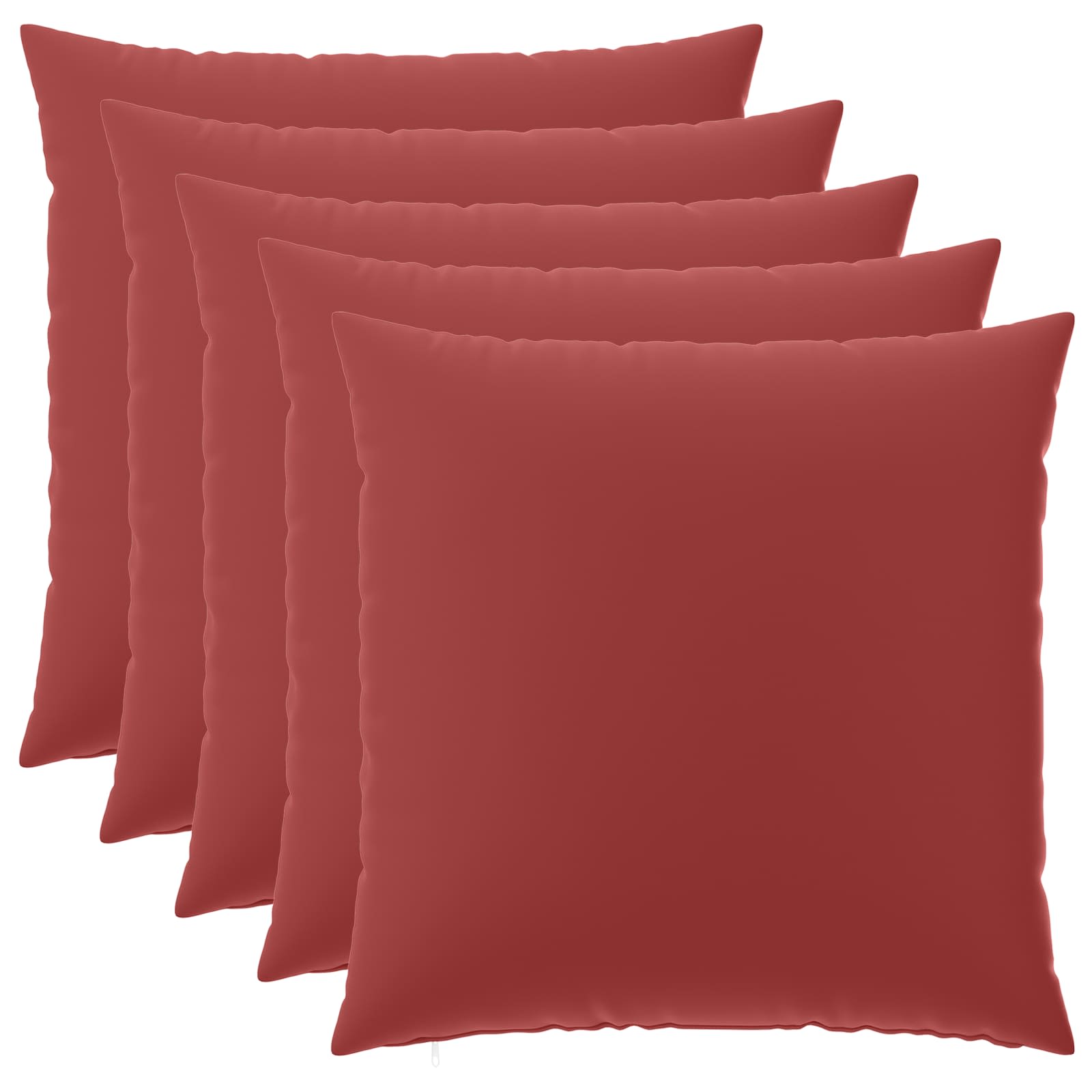 Kussensloop 6 pcs HEERLEN Wijnrood 60 x 60 cm Polyester image 1