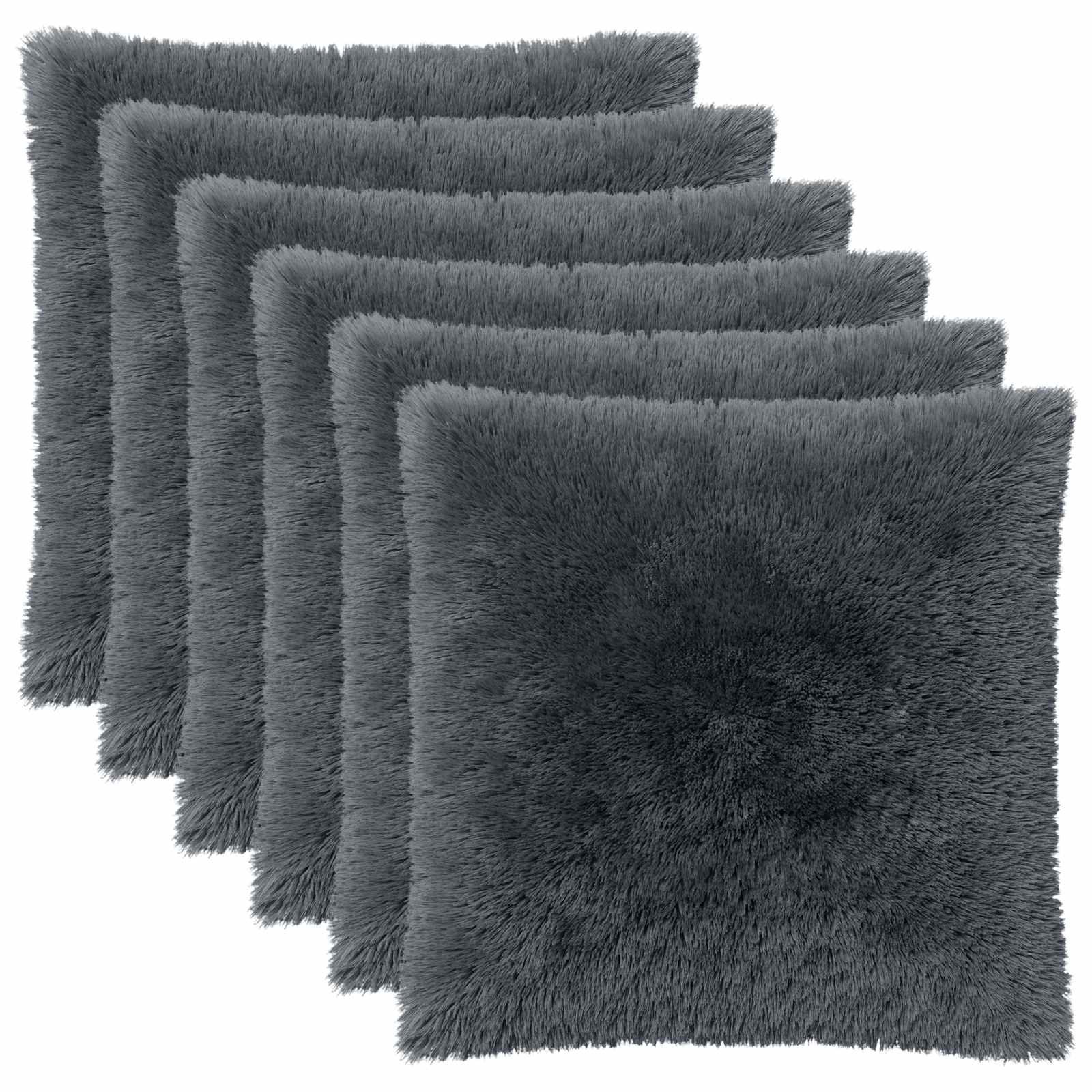 Kussensloop 6 pcs HEERLEN Antracietkleurig 60 x 60 cm PV Fleece image 2