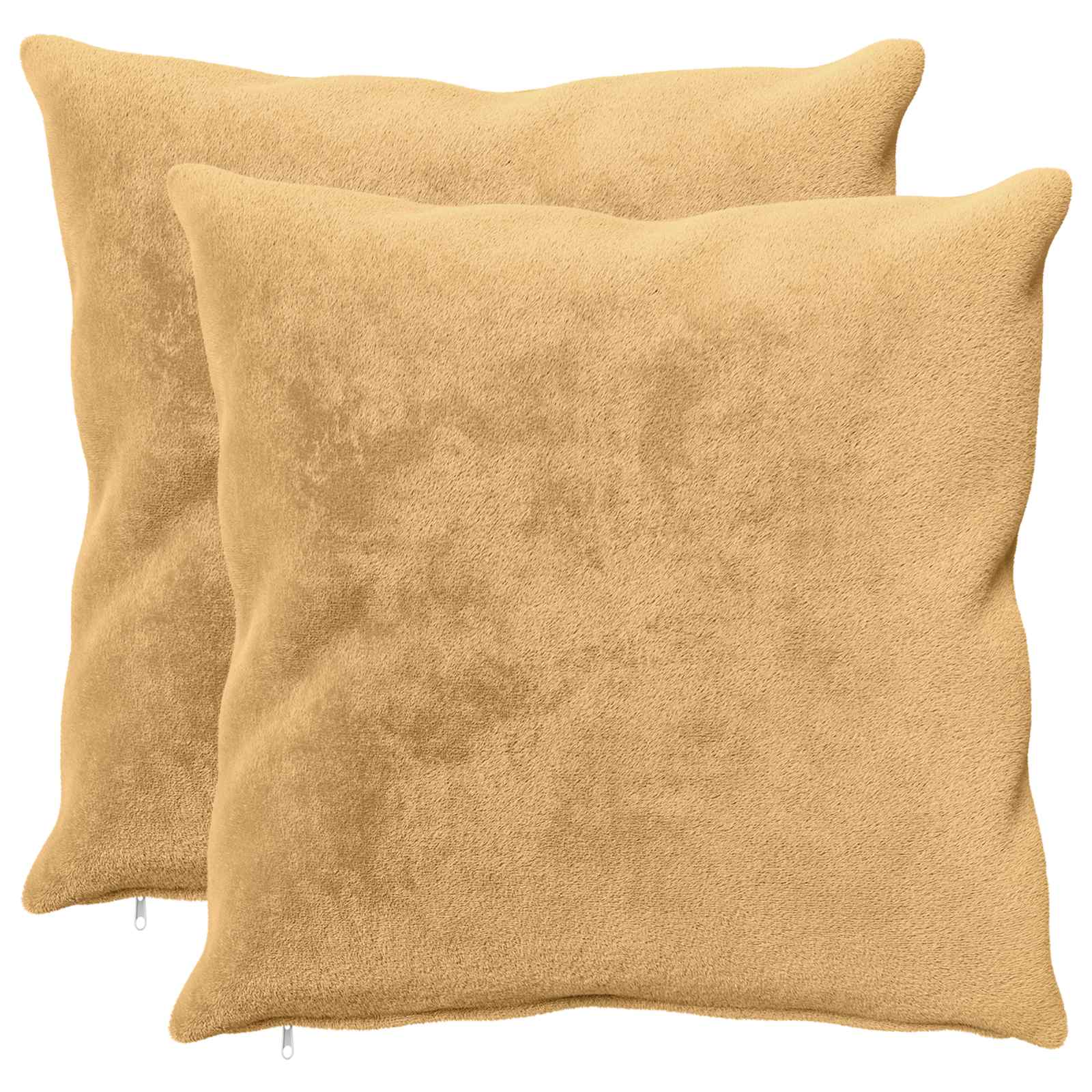 vidaXL Poťah na podložku 2 ks HEERLEN Sivohnedá 60 x 60 cm Flanel
