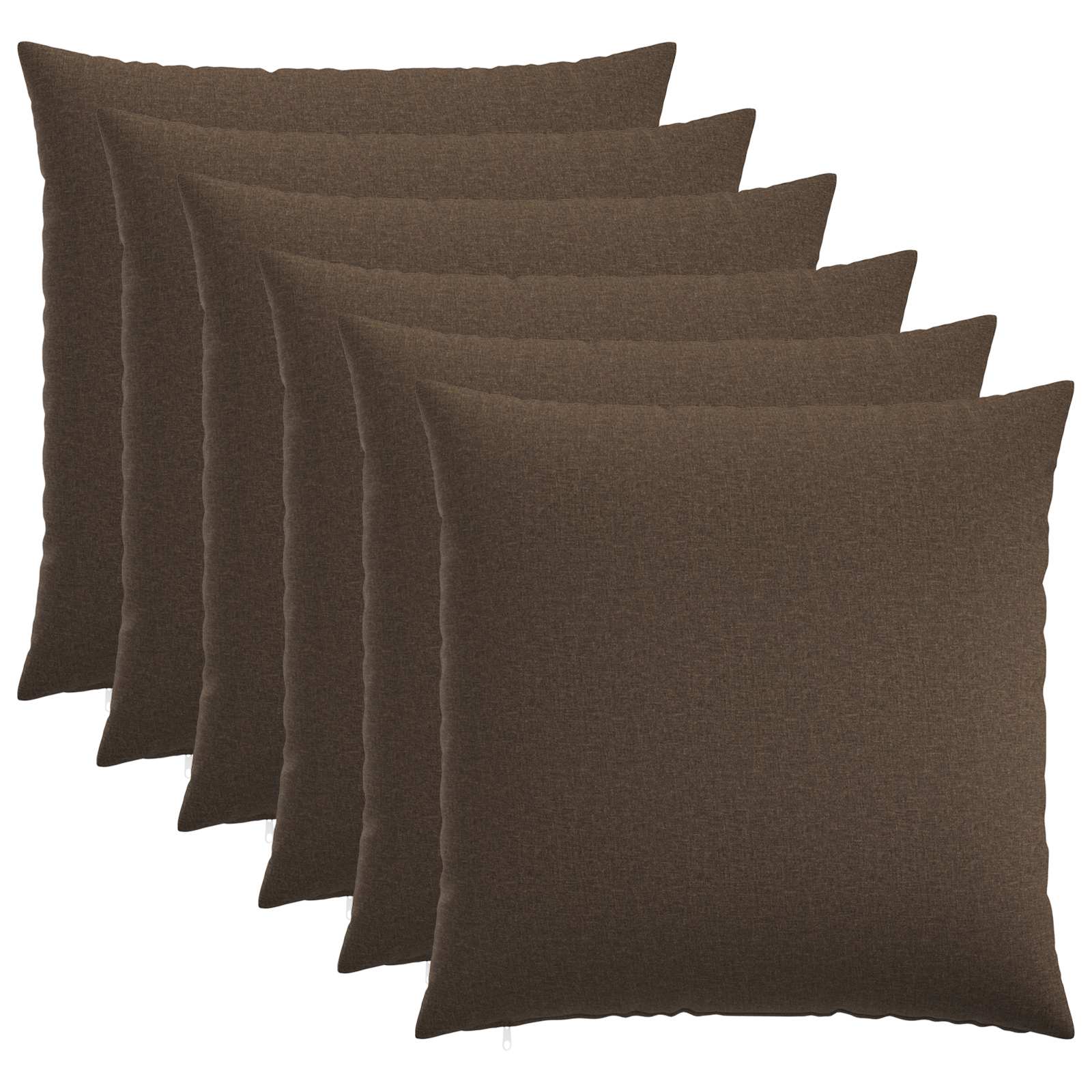 vidaXL Povlak na polštář 6 ks HEERLEN Taupe 65 x 65 cm Textil