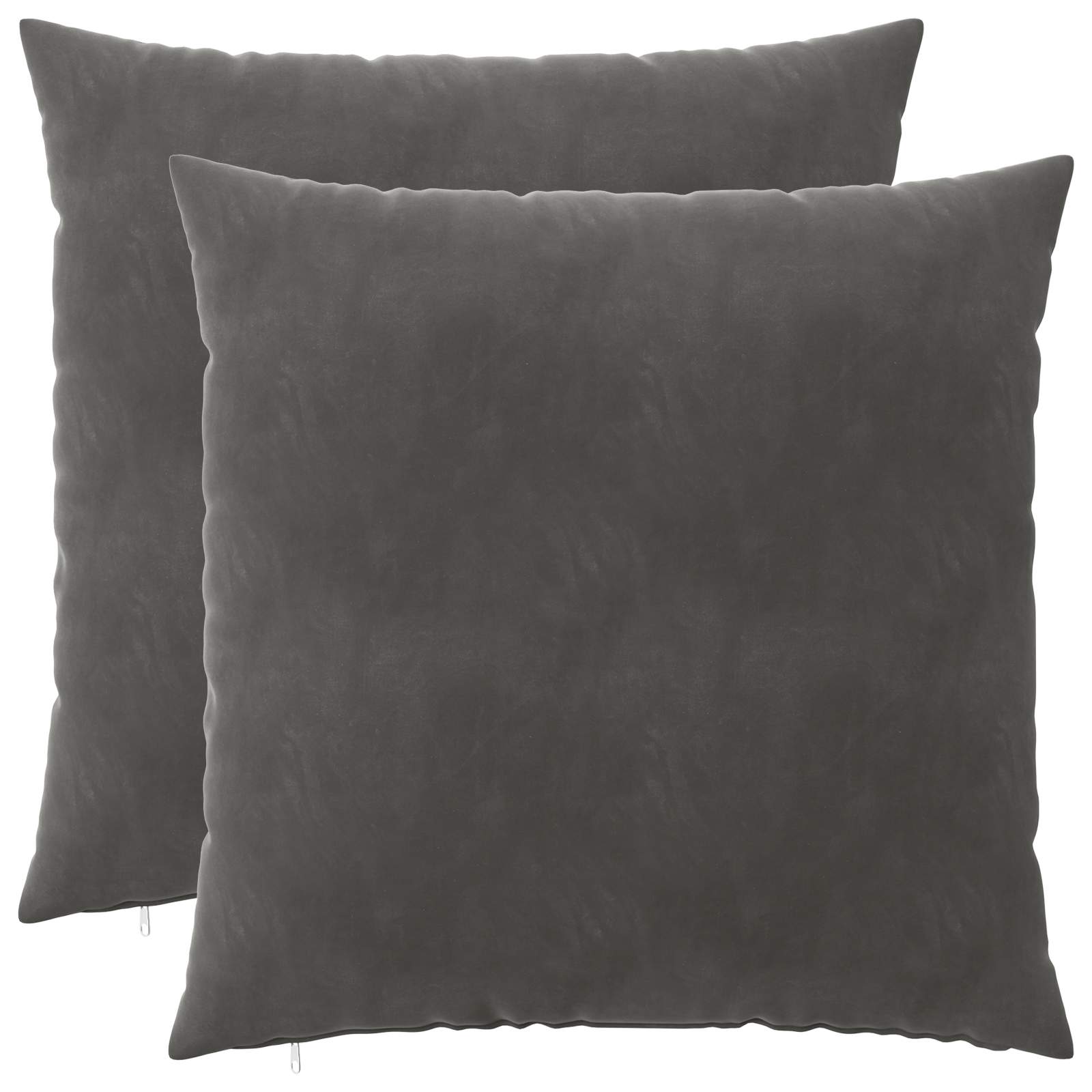 Kussensloop 2 pcs HEERLEN Donkergrijs 65 x 65 cm Fluweel image 1