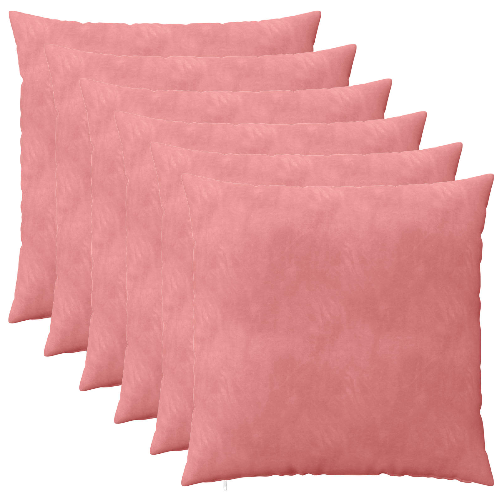 Kussensloop 6 pcs HEERLEN Roze 65 x 65 cm Fluweel image 1