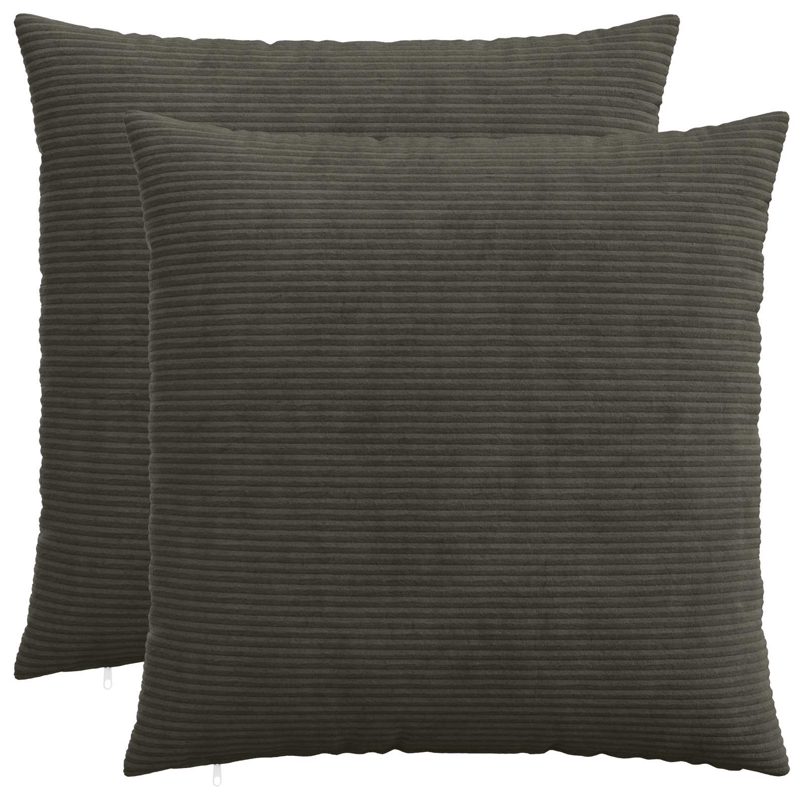 Kussensloop 2 pcs HEERLEN Antracietkleurig 65 x 65 cm corduroy image 1