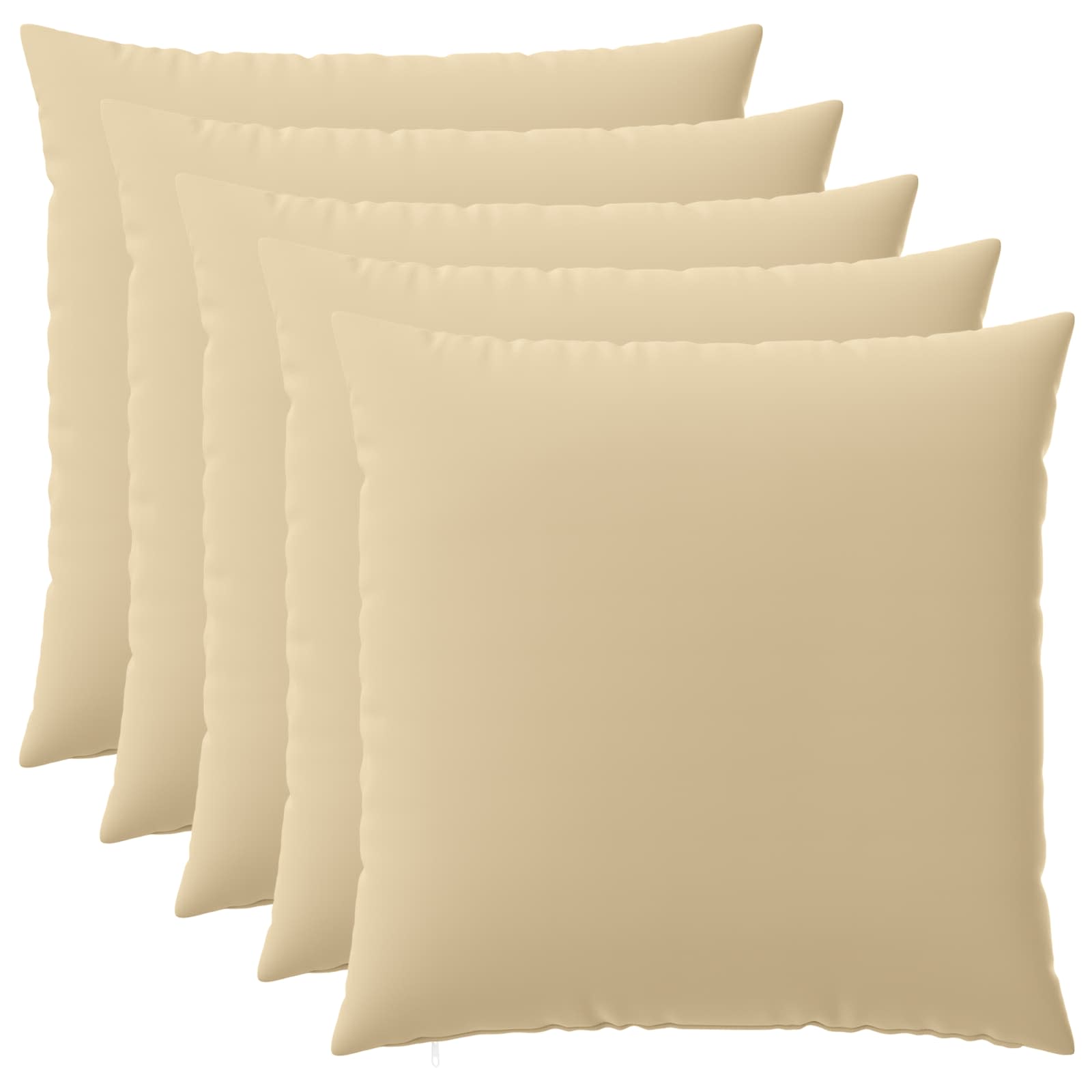 Kussensloop 6 st HEERLEN Beige 65 x 65 cm Polyester image 1