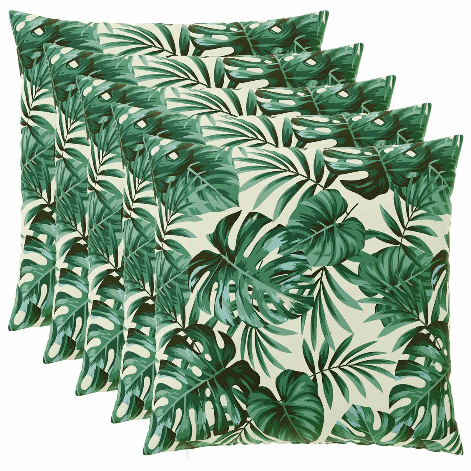 Kussensloop 6 pcs HEERLEN Bladpatroon 65 x 65 cm Polyester image 1