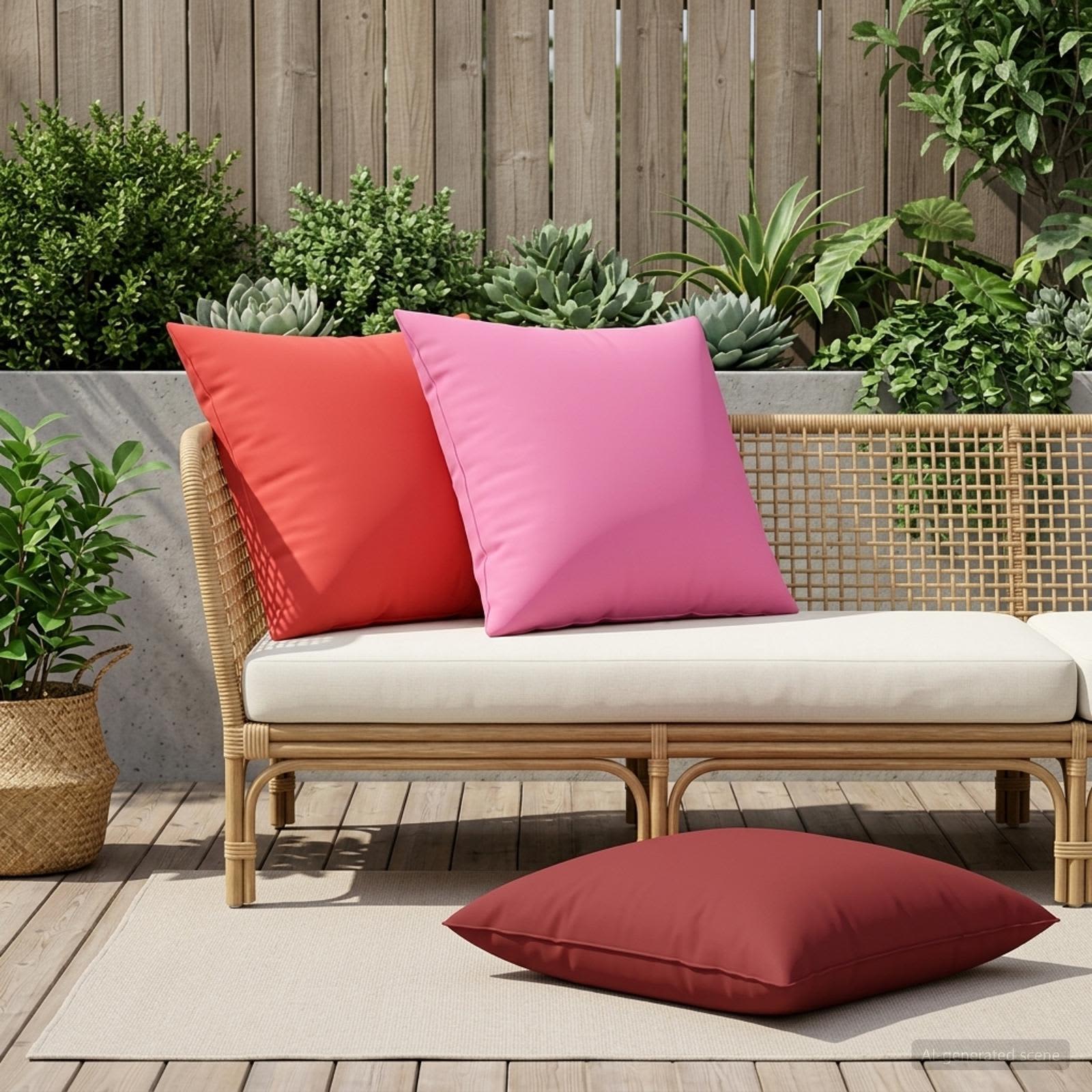 Kussensloop 2 pcs HEERLEN Rood 80 x 80 cm Polyester image 3