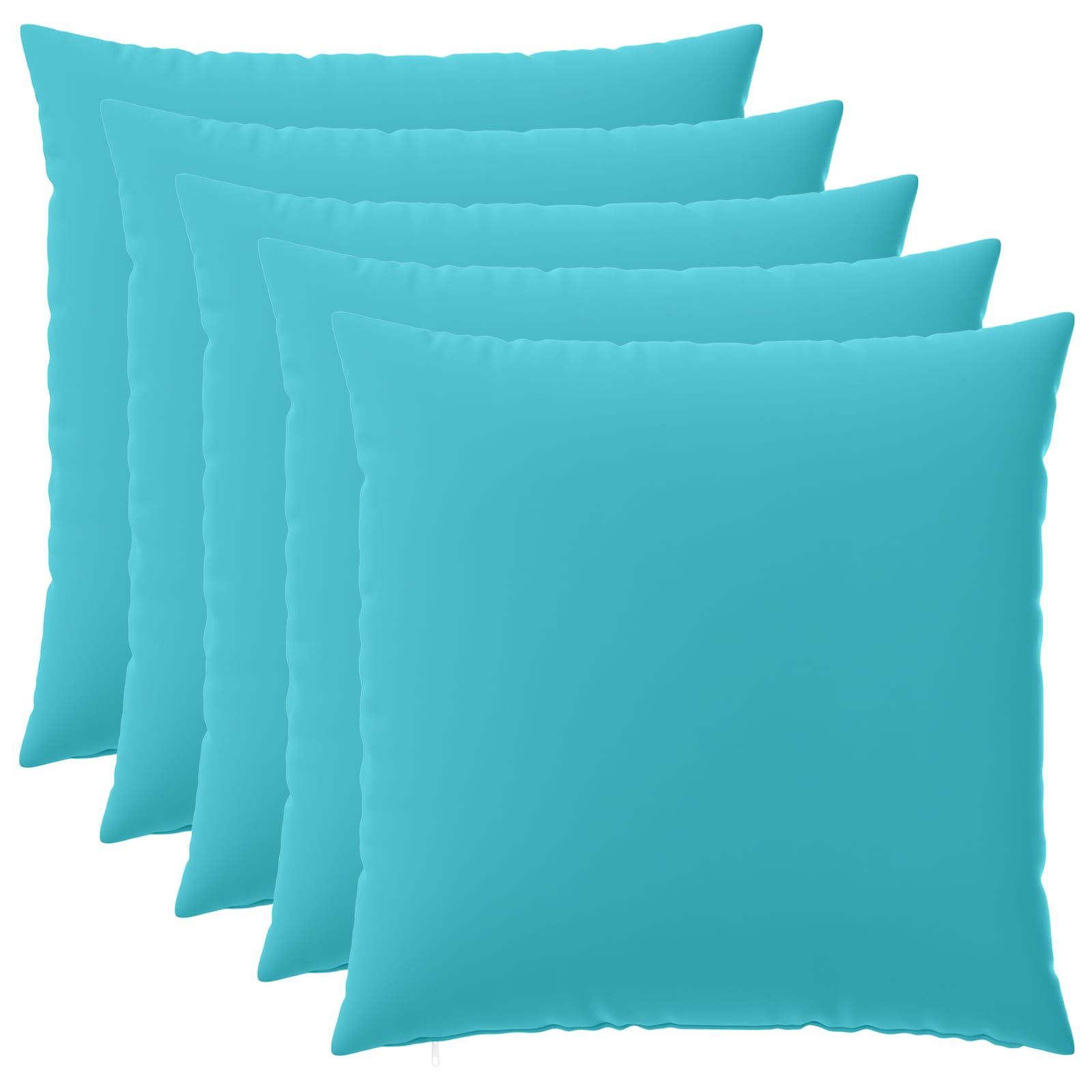 Kussensloop 6 pcs HEERLEN Turquoise 65 x 65 cm Polyester image 1