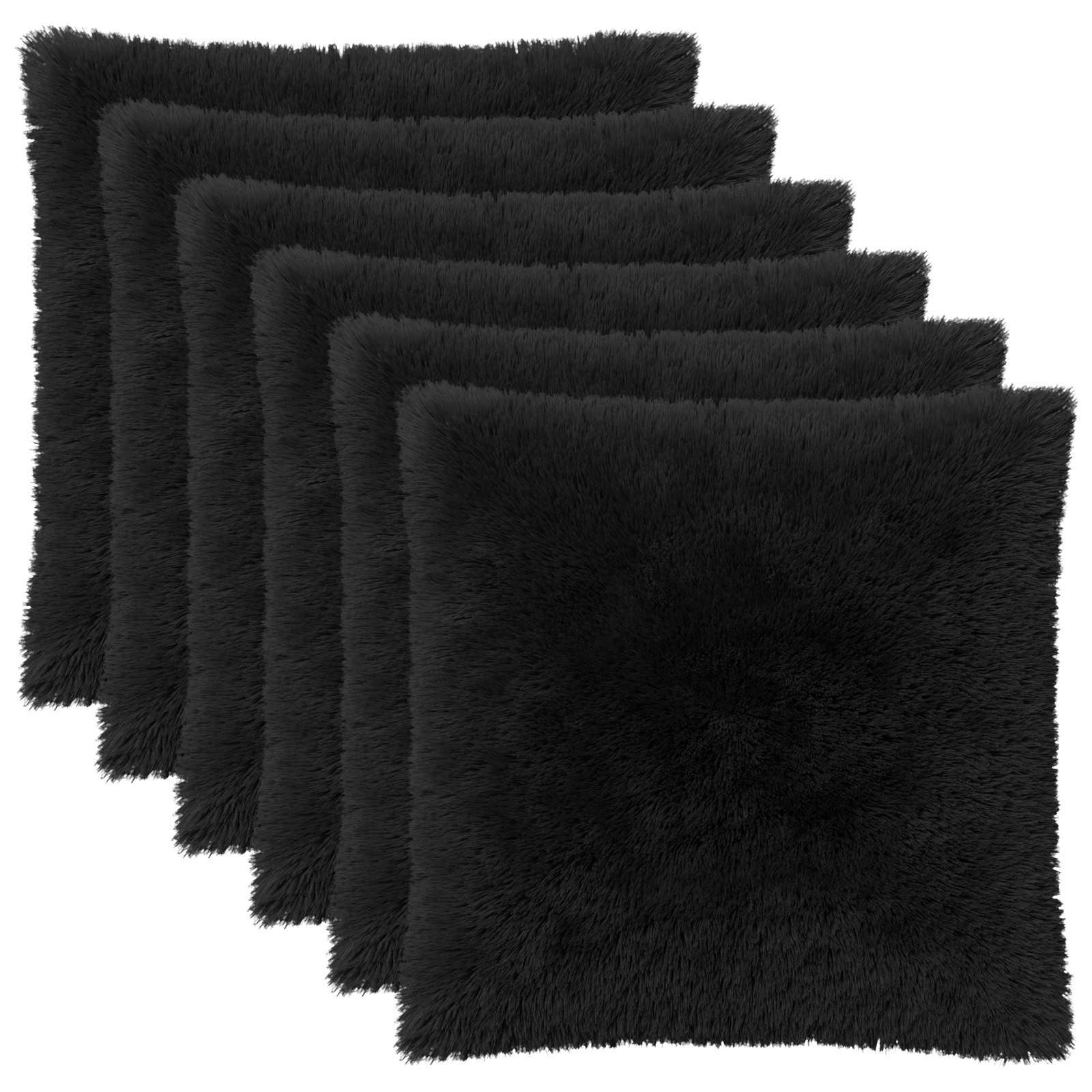 Kussensloop 6 pcs HEERLEN Zwart 65 x 65 cm PV Fleece image 1