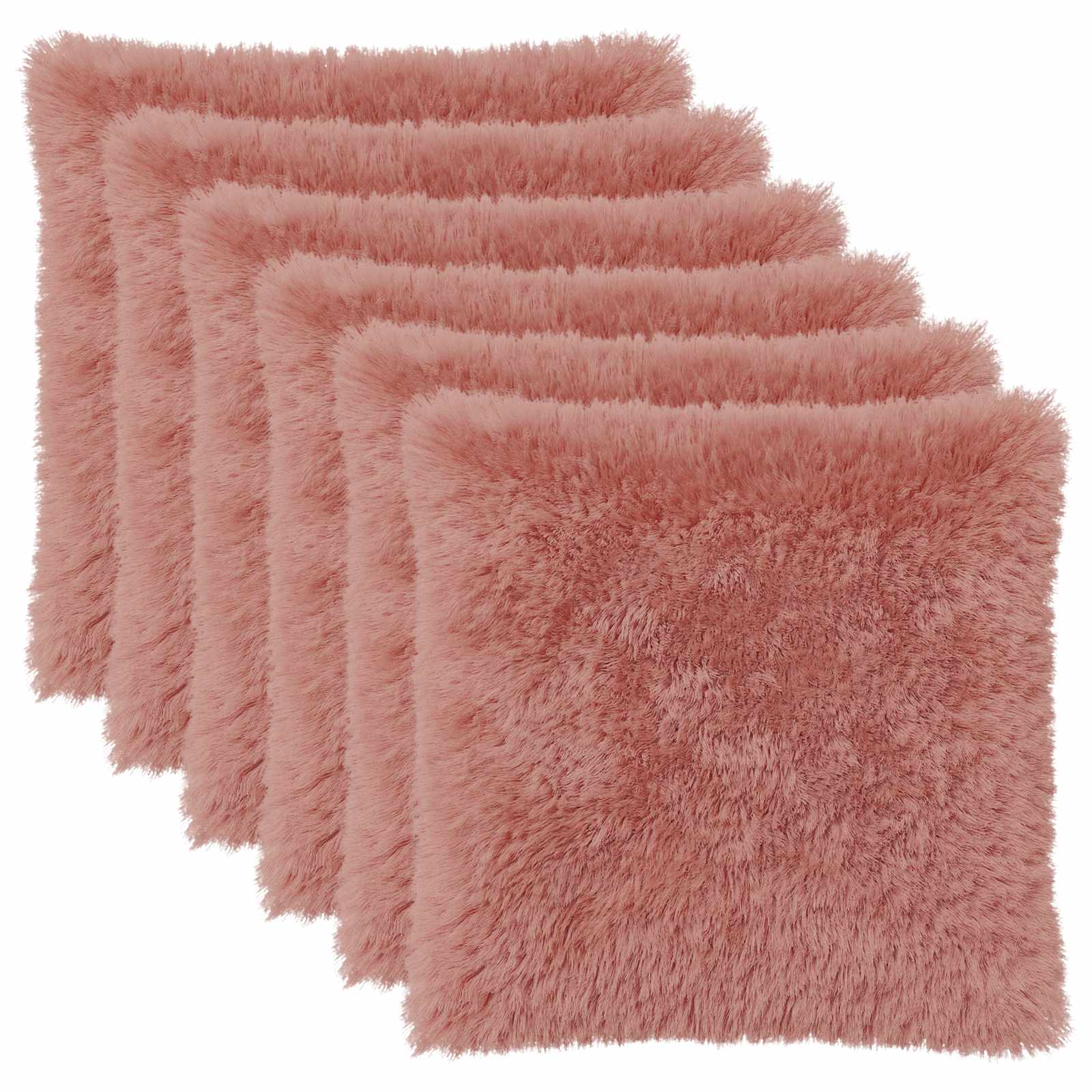 Kussensloop 6 pcs HEERLEN Roze 65 x 65 cm PV Fleece image 1