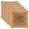 vidaXL Diivanipadi 6 pcs HEERLEN Pruunikashall 65 x 65 cm PV Fliis