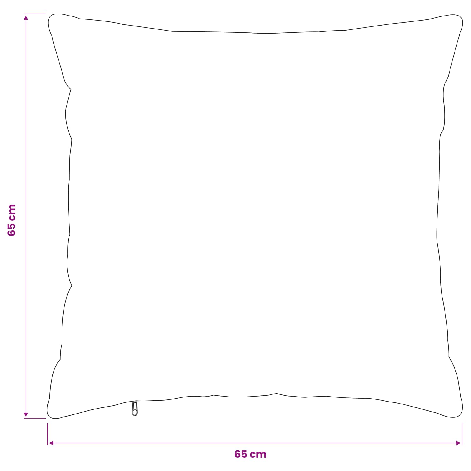 Kussensloop 6 pcs HEERLEN Zwart 65 x 65 cm Flanel image 9